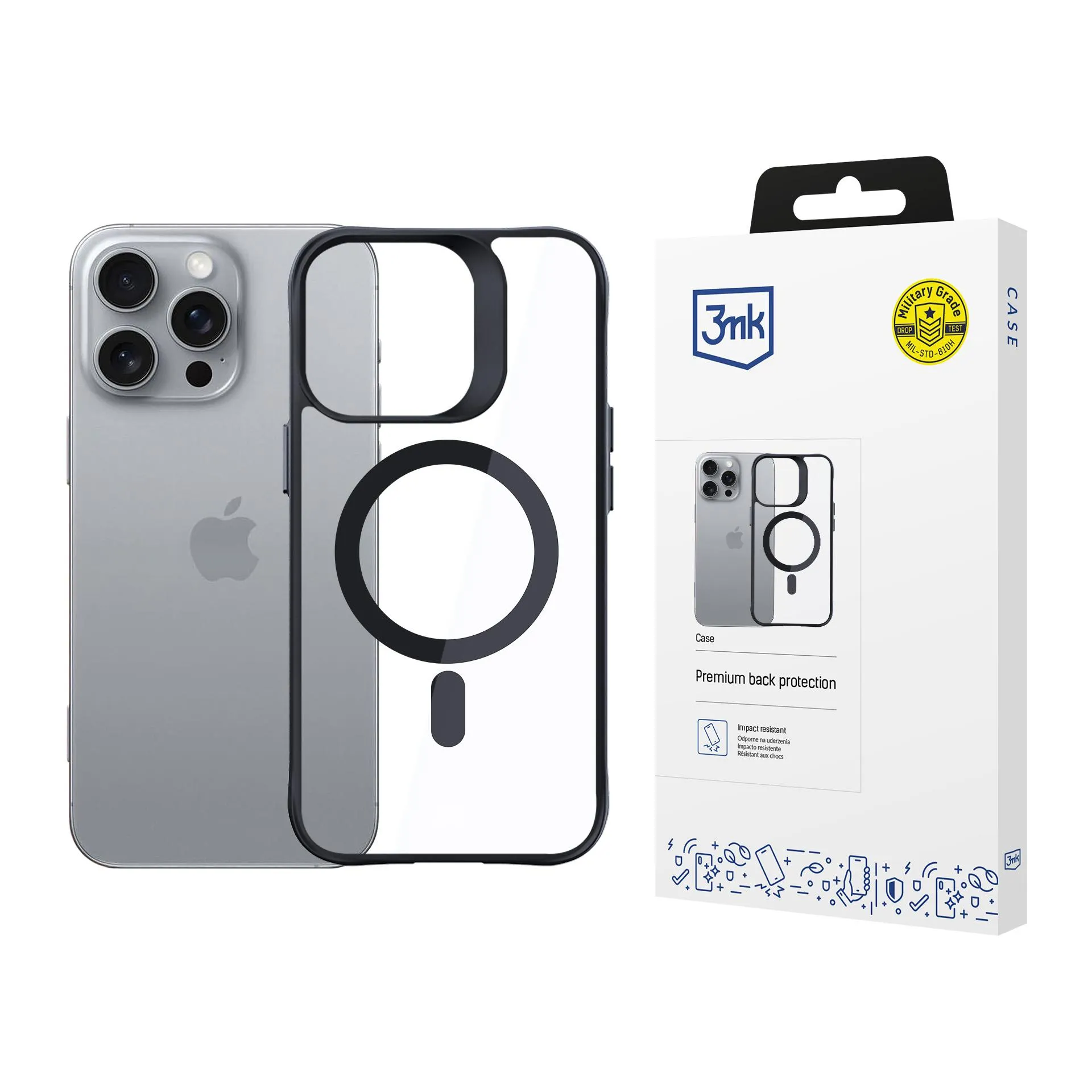 Case for Apple iPhone 16 Pro - 3mk Satin Armor MagCase