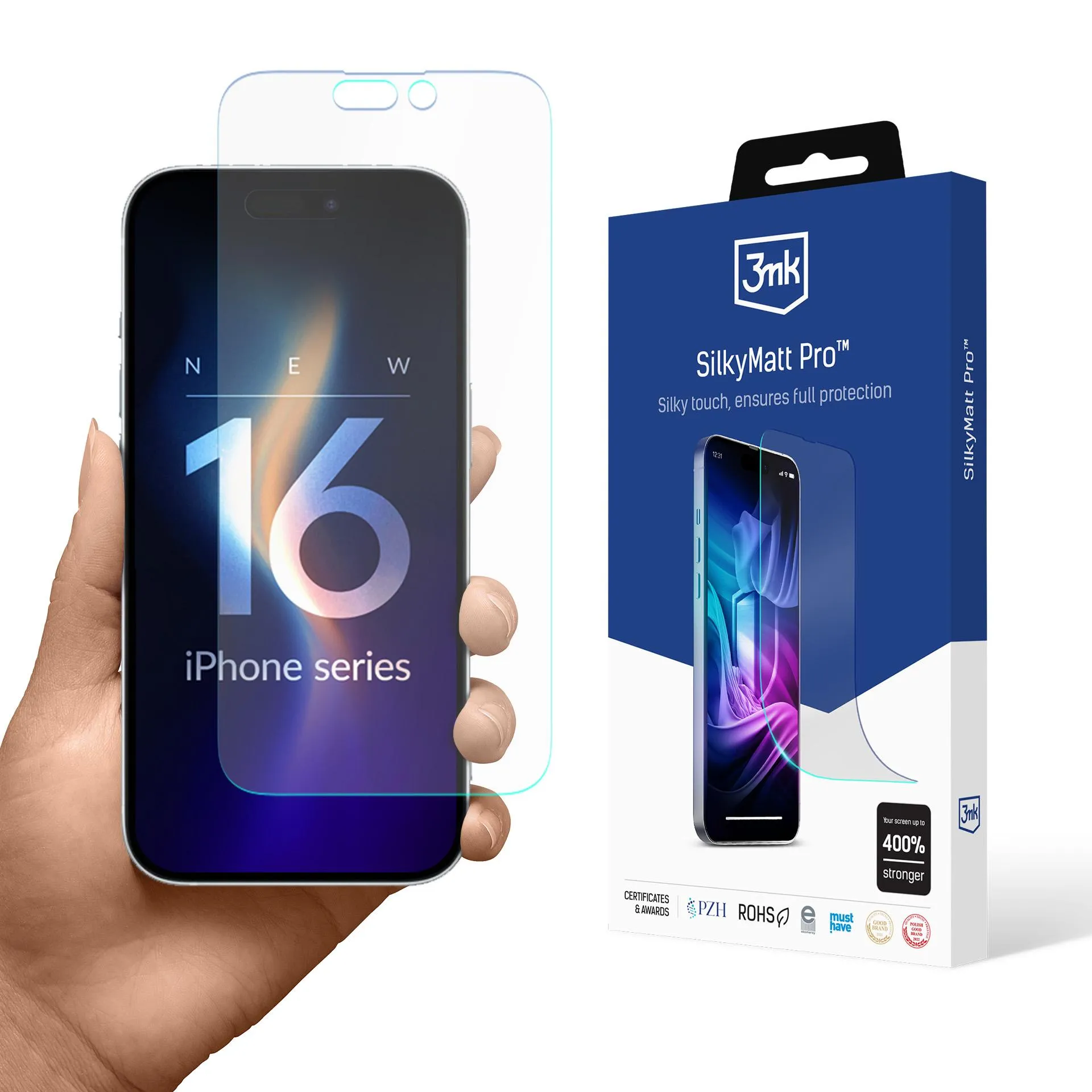 Matte foil for Apple iPhone 16 Pro - 3mk SilkyMatt Pro