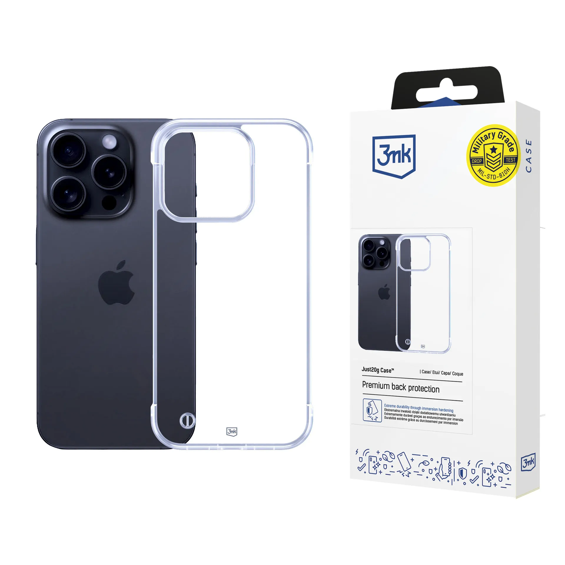Ultra-light case for Apple iPhone 16 Pro Max - 3mk Just20g Clear Case