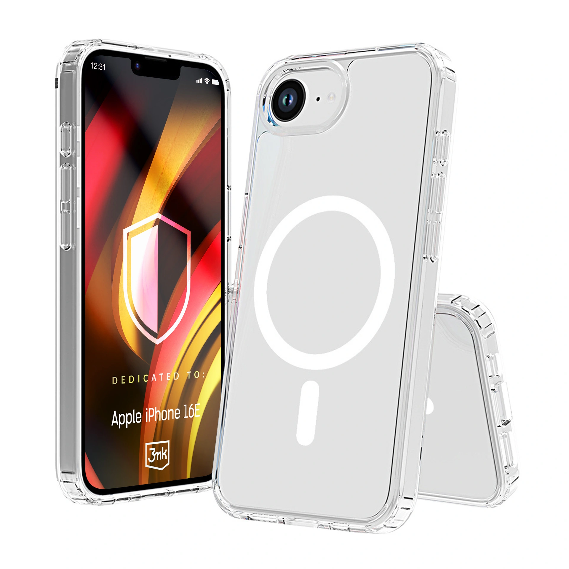 Armoured case for Apple iPhone 16E - 3mk HARDY® LiqForce MagCase™