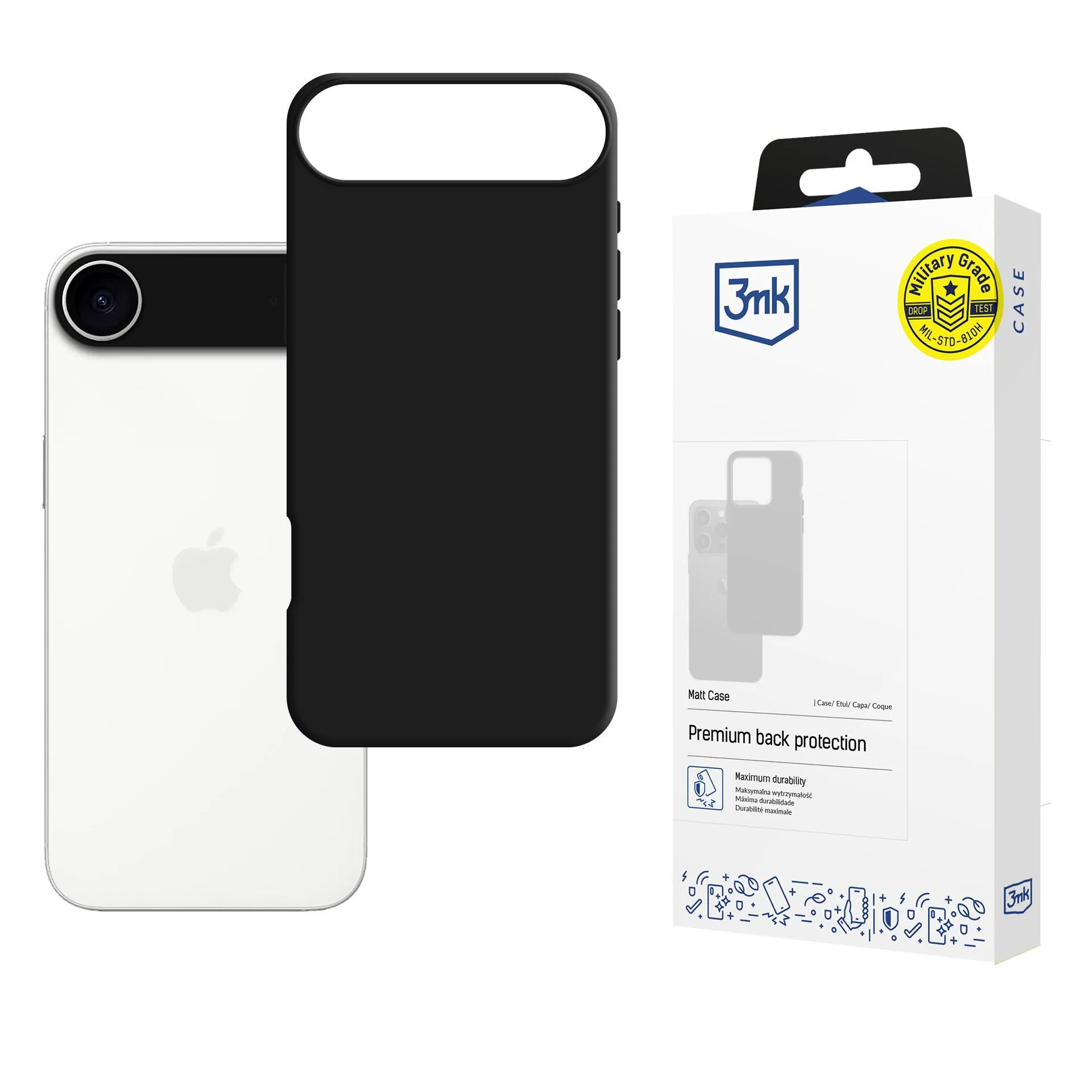 Case for Apple iPhone 17 Air - 3mk Matt Case Black