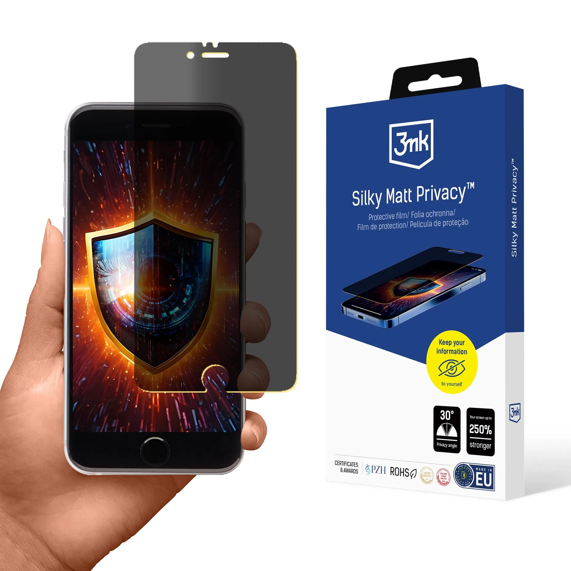 Privacy film for Apple iPhone 6 - 3mk Silky Matt Privacy