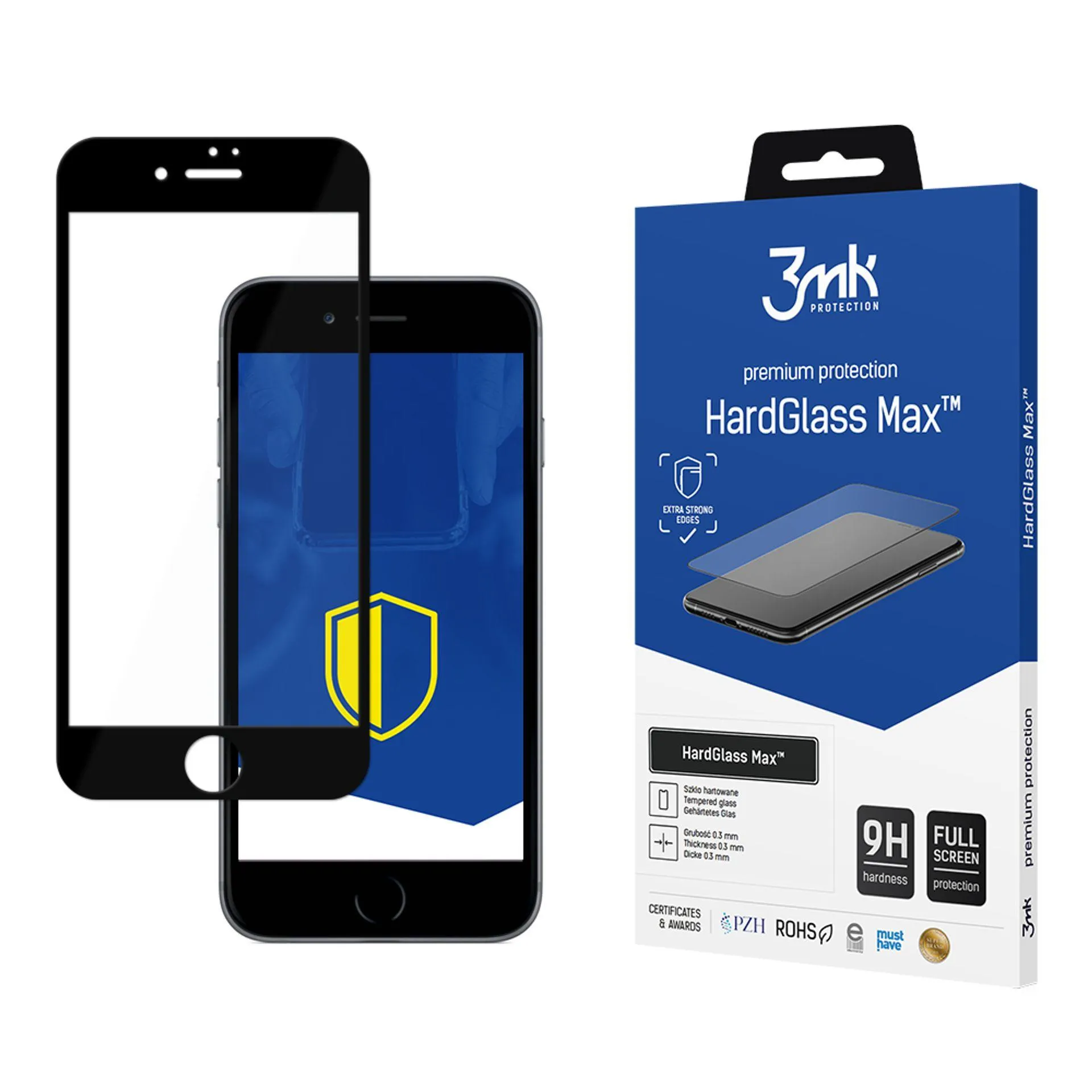 Reinforced tempered glass for Apple iPhone 8 - 3mk HardGlass Max