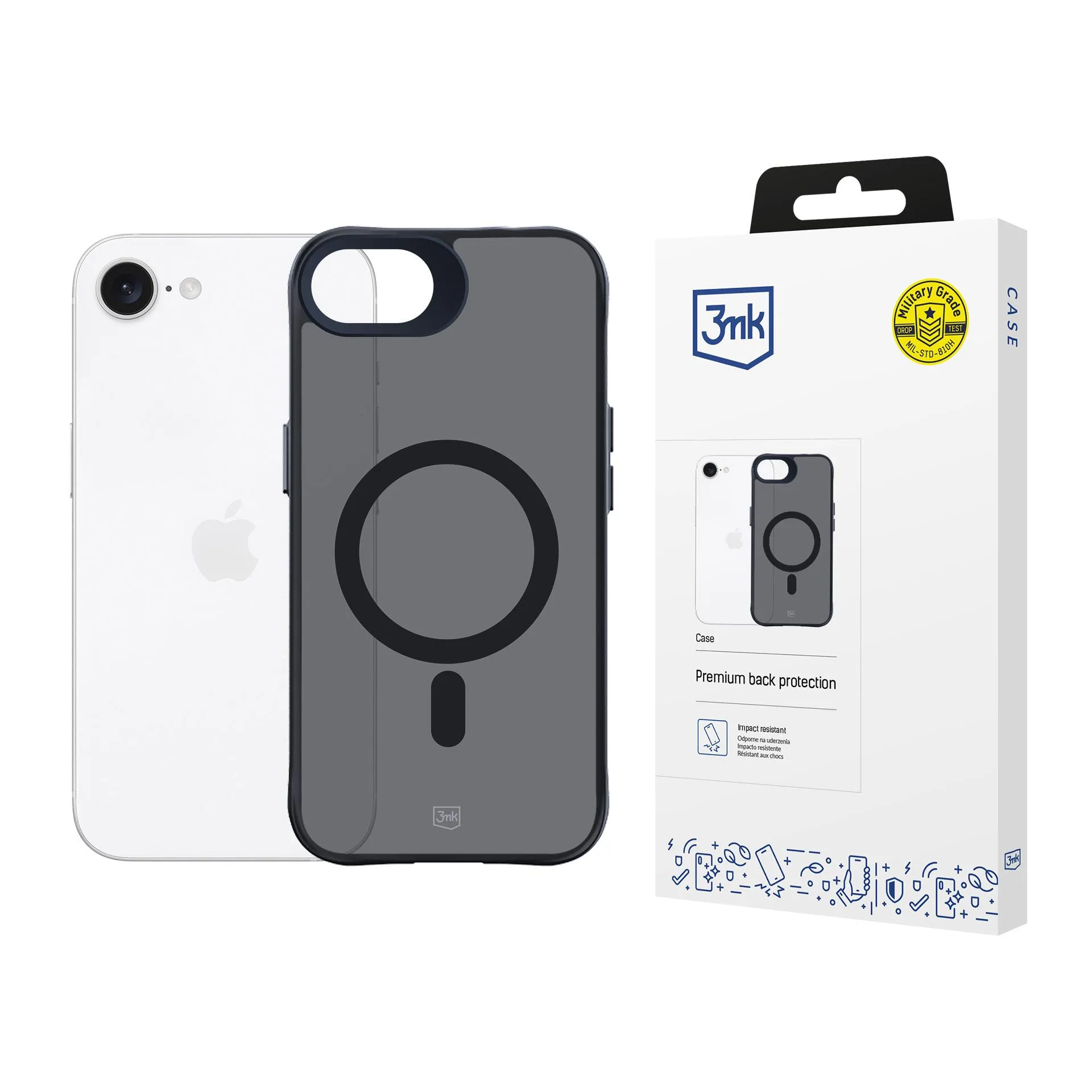 Case for Apple iPhone 16E - 3mk Smoke MagCase
