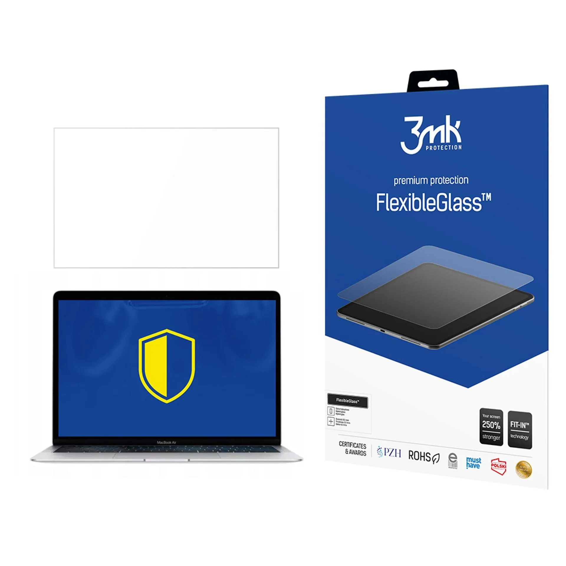 Shatterproof hybrid glass for Apple MacBook Air 13,3