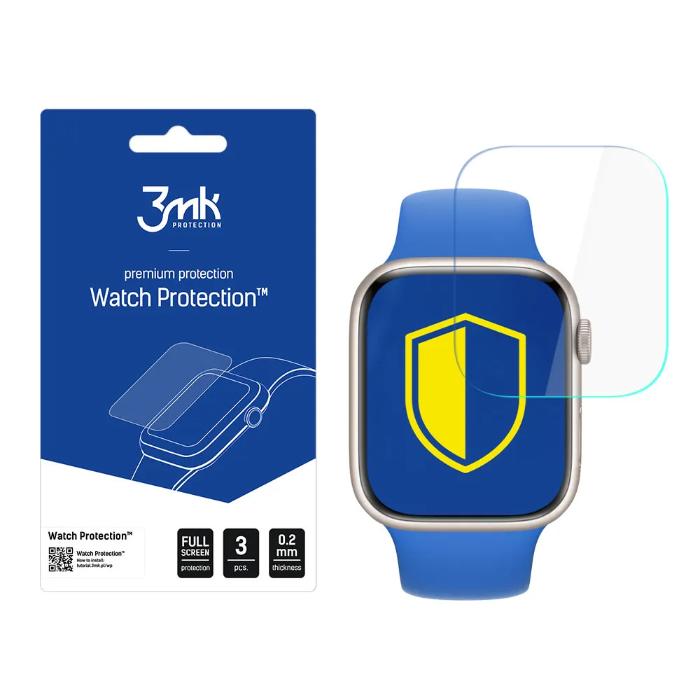 Protective screen film for smartwatch Apple Watch 7 45mm - 3mk Watch Protection