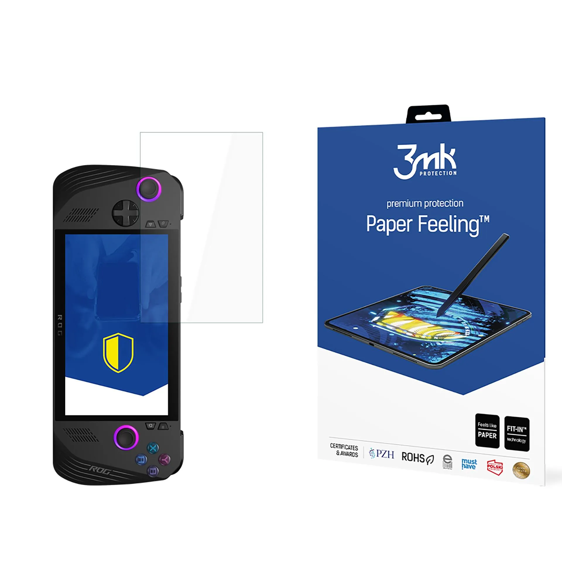 Protective film for Asus ROG Ally 2024 - 3mk Paper Feeling (2 pcs.)