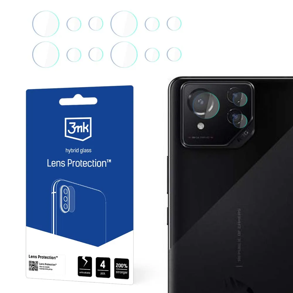 Glass for the camera lens for Asus ROG Phone 8/8 Pro - 3mk Lens Protection