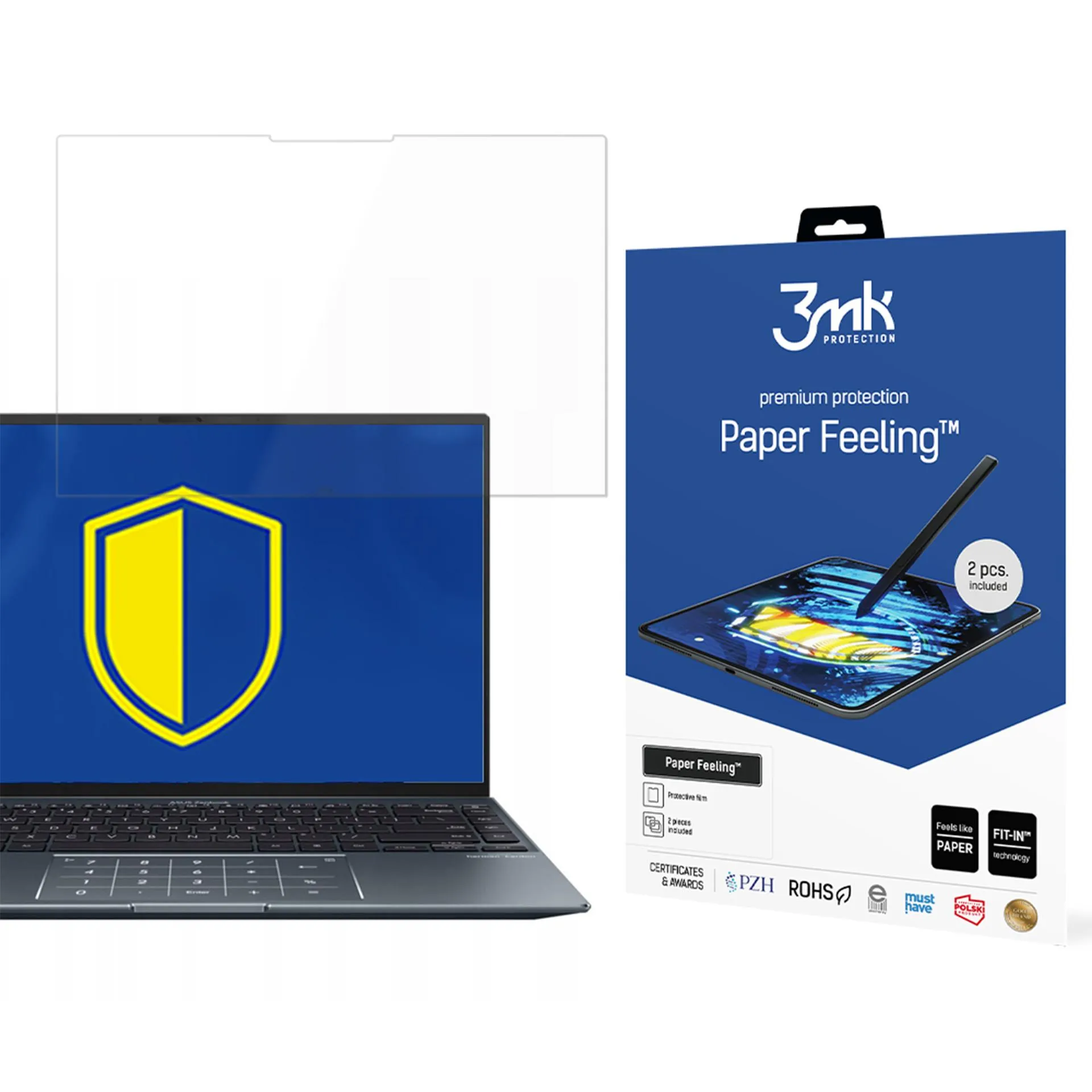 Protective Film for Asus Zenbook 14x OLED - 3mk Paper Feeling (2 pcs)