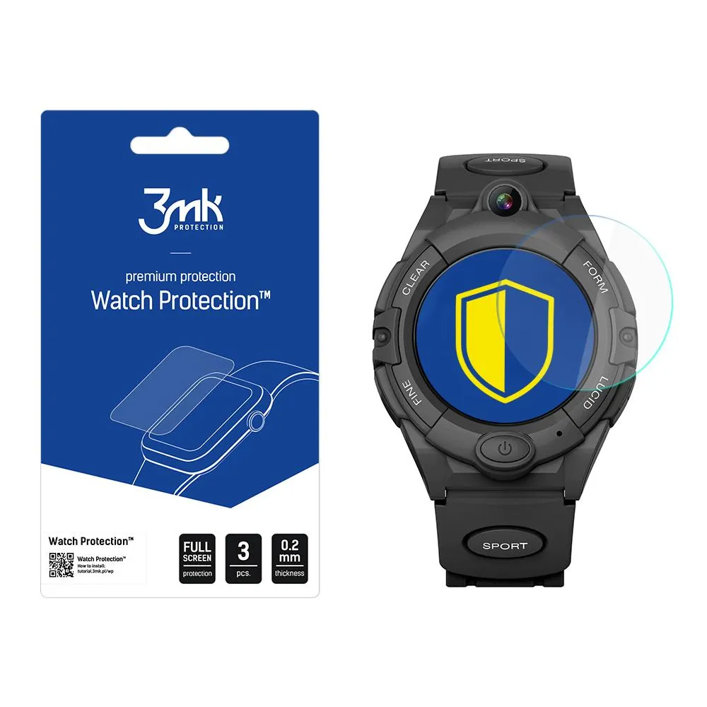 Protective glass for Bemi Sport smartwatch screen - 3mk Watch Protection