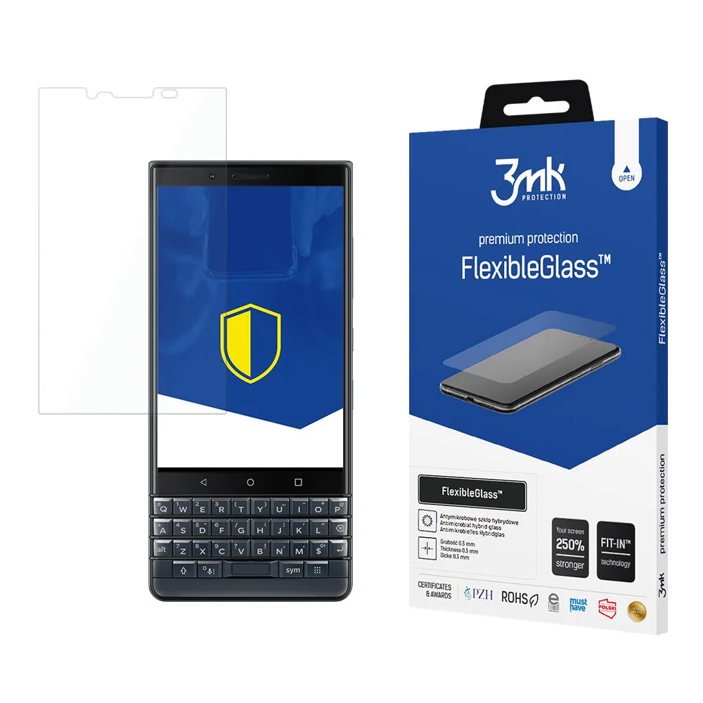 Hybrid unbreakable glass for BlackBerry Key2 LE - 3mk FlexibleGlass™