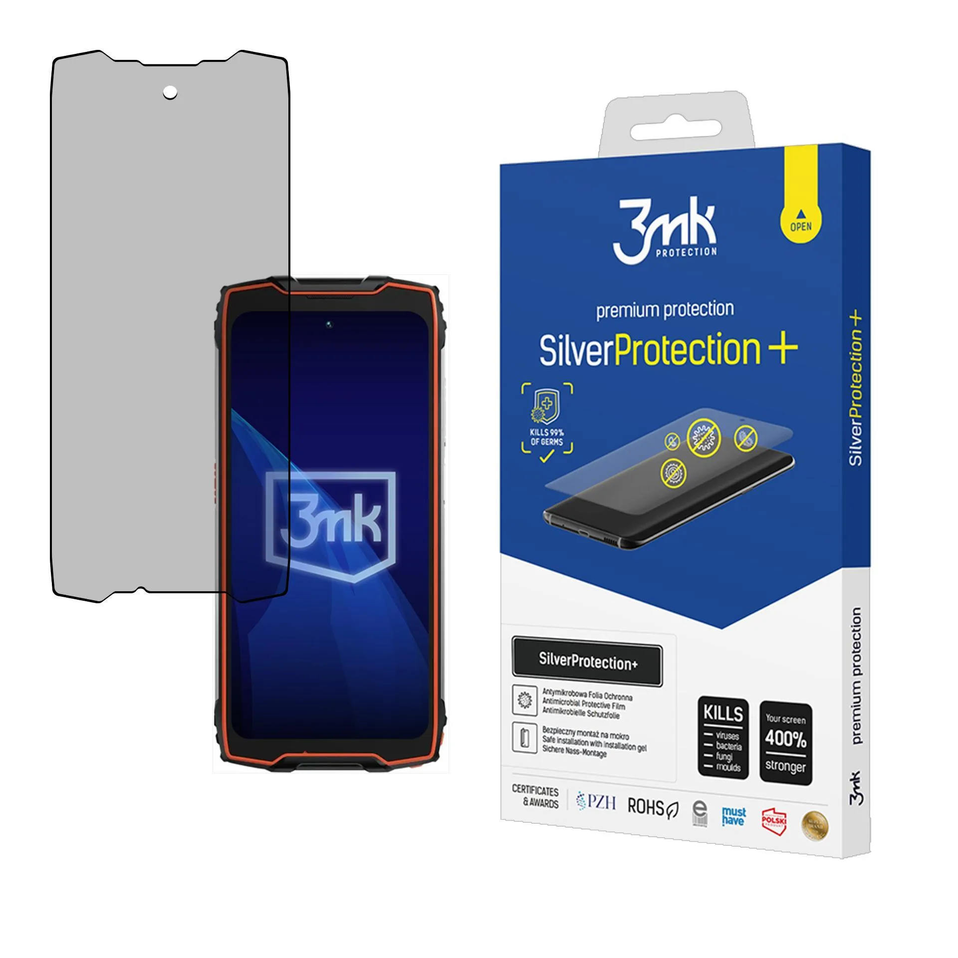 Anti-Shock Protective Film for Blackview BV9300 Pro - 3mk SilverProtection+