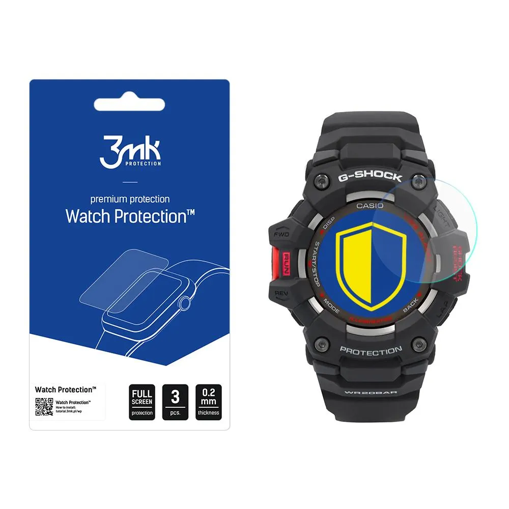 Protective glass for Casio G-Shock GBD-100-1ER smartwatch screen - 3mk Watch Protection
