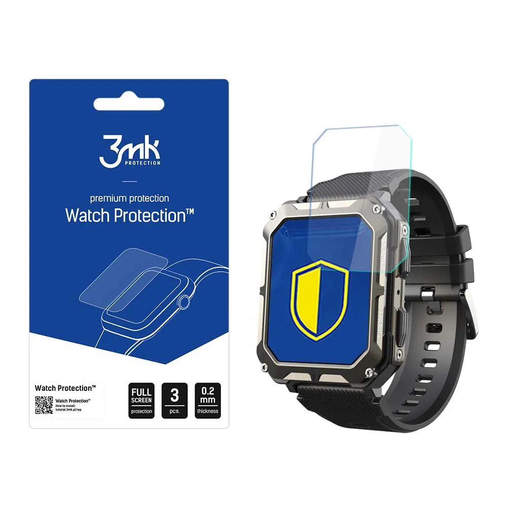 Protective glass for Cubot C20 Pro smartwatch screen - 3mk Watch Protection