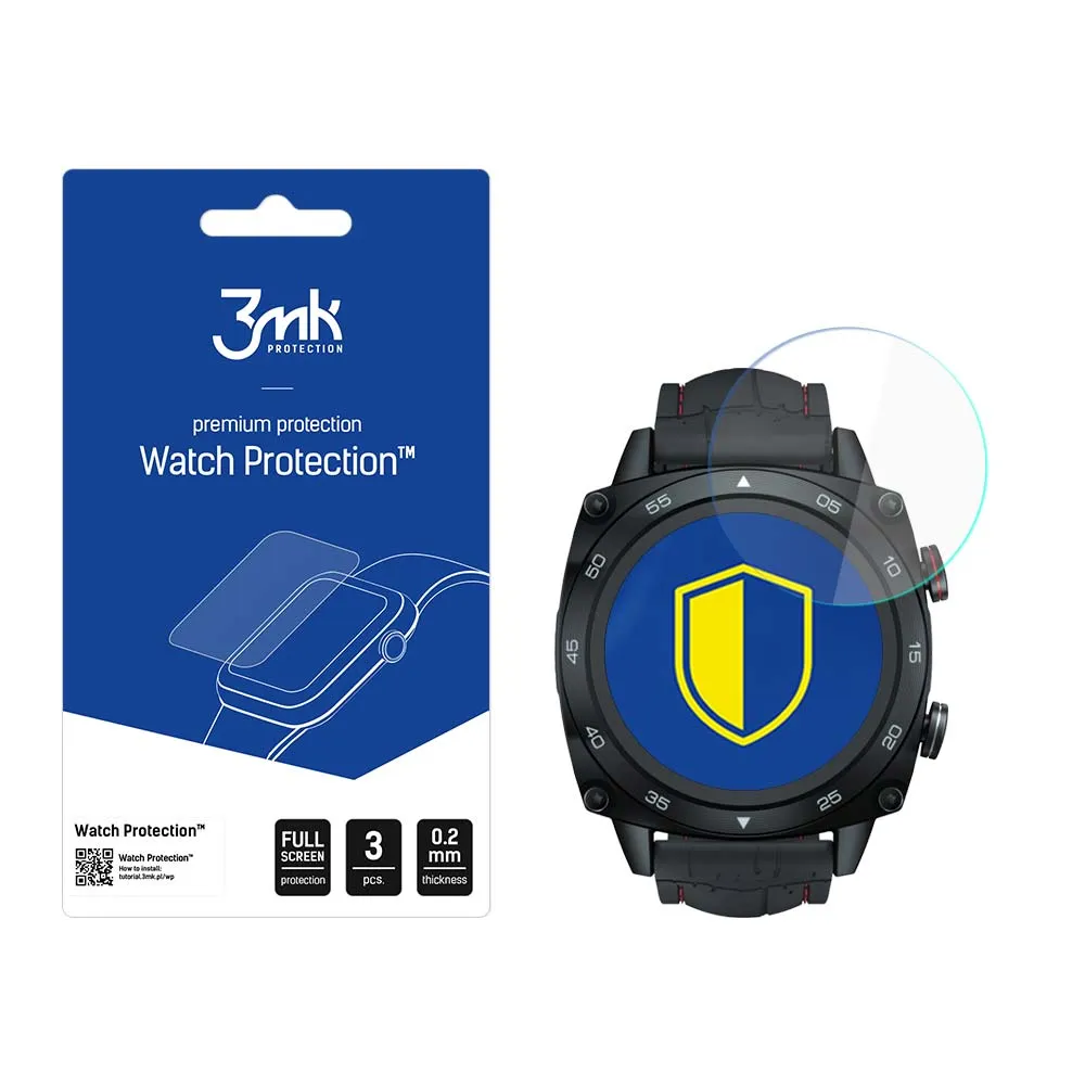 Protective glass for Cubot C3 smartwatch screen - 3mk Watch Protection