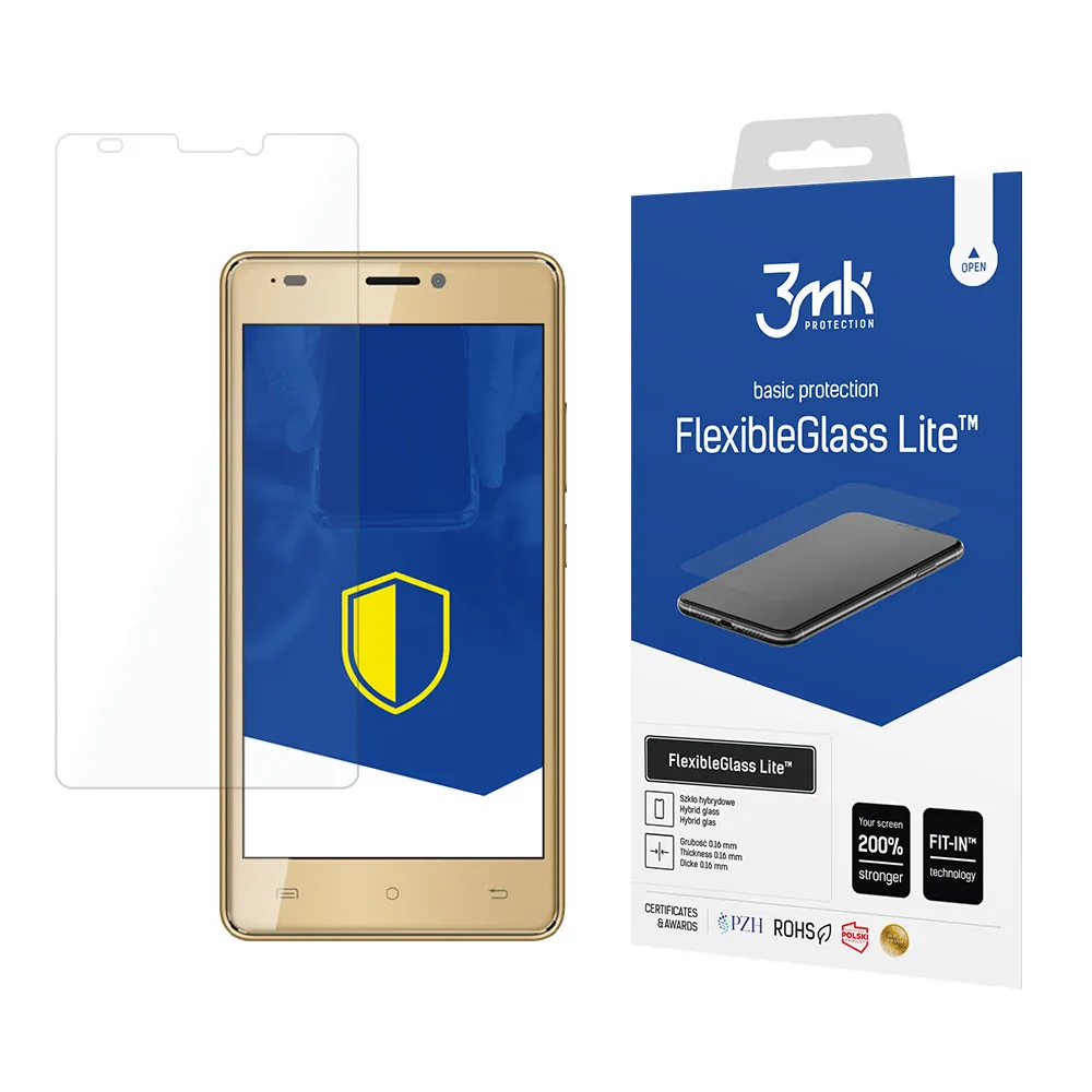 Unbreakable hybrid glass for CUBOT H3 - 3mk FlexibleGlass Lite
