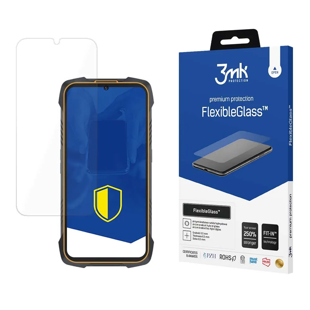 Hybrid unbreakable glass for Cubot King Kong 6 - 3mk FlexibleGlass™