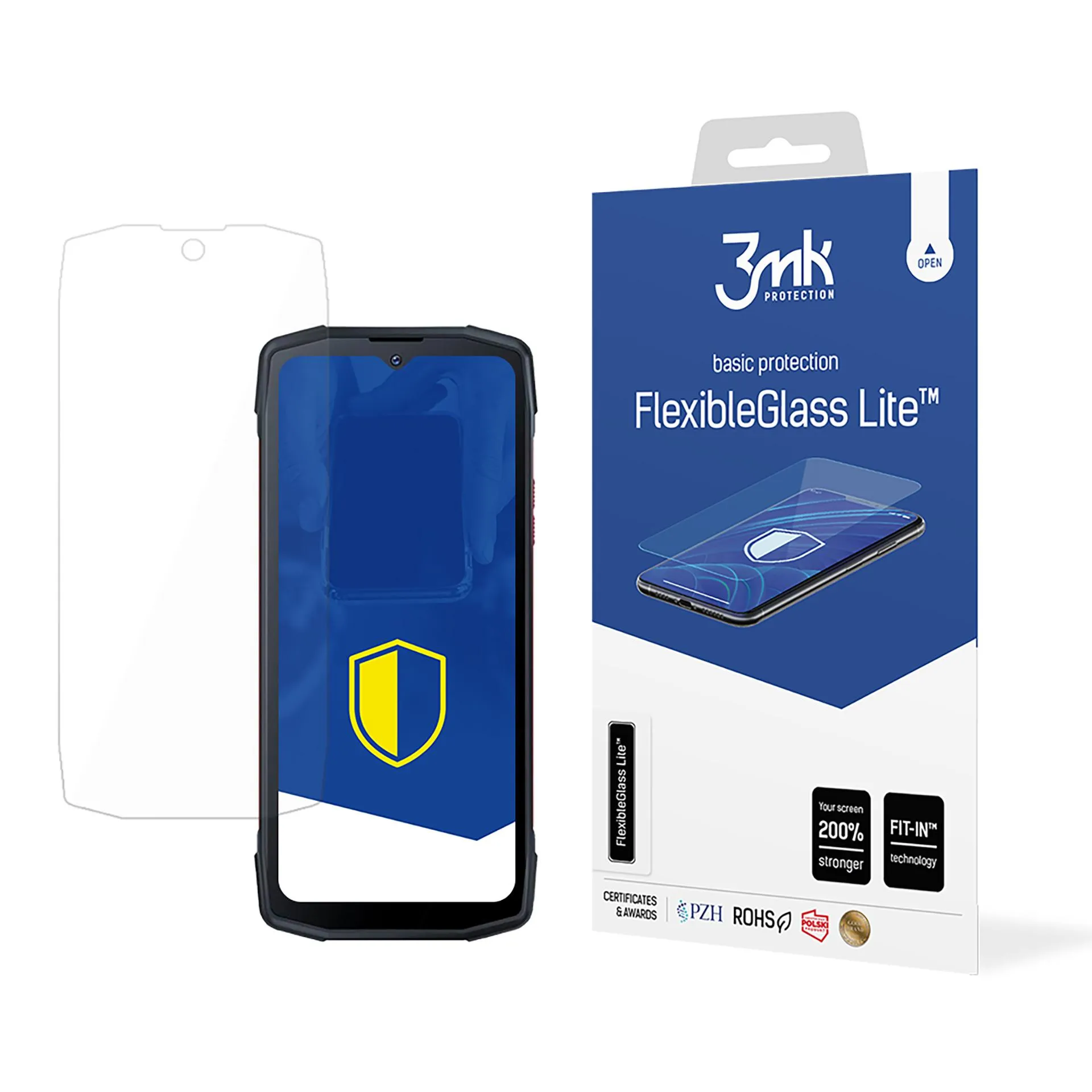 Unbreakable hybrid glass for Cubot King Kong Star - 3mk FlexibleGlass Lite