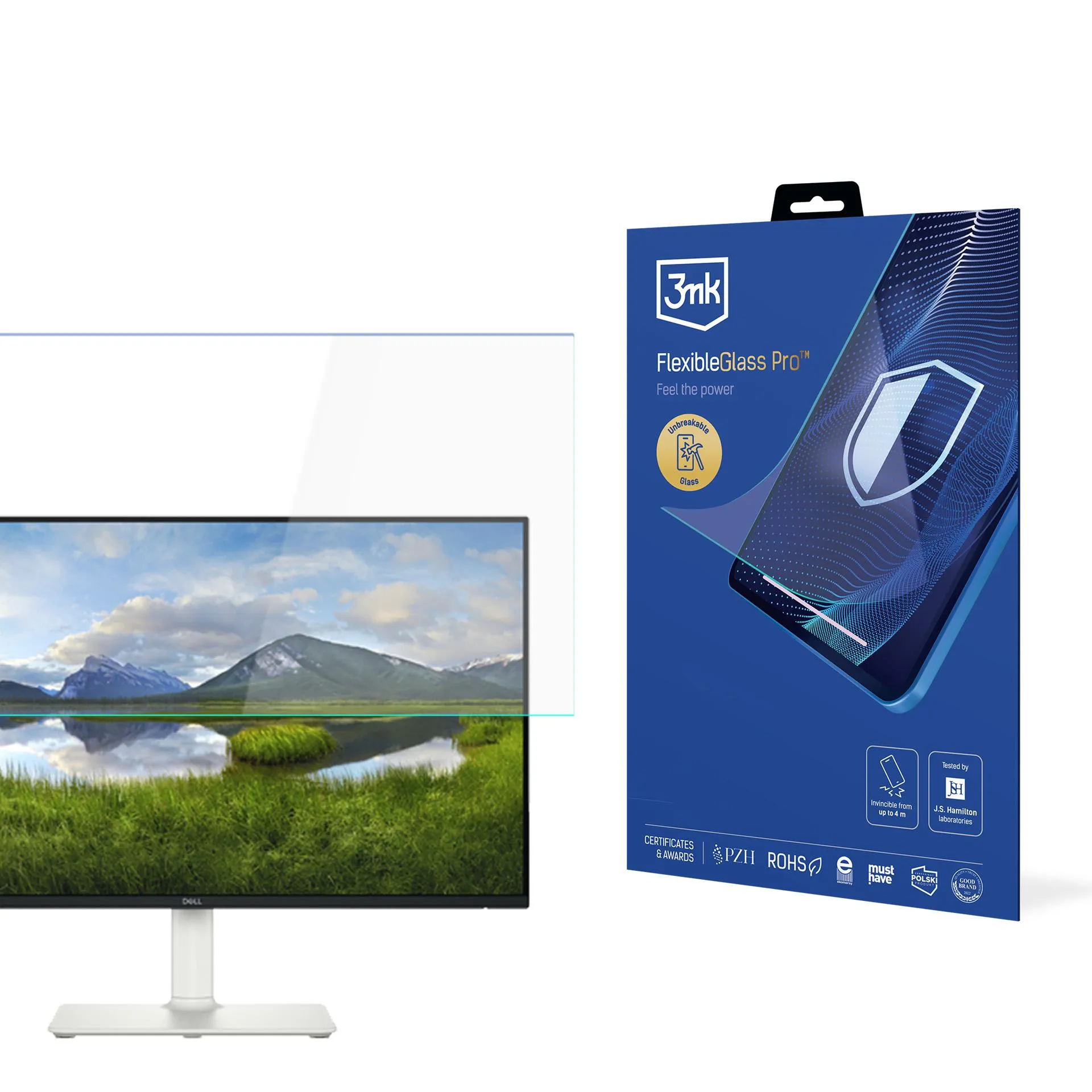 Shatterproof Glass for Dell S2425HS - 3mk FlexibleGlass Pro