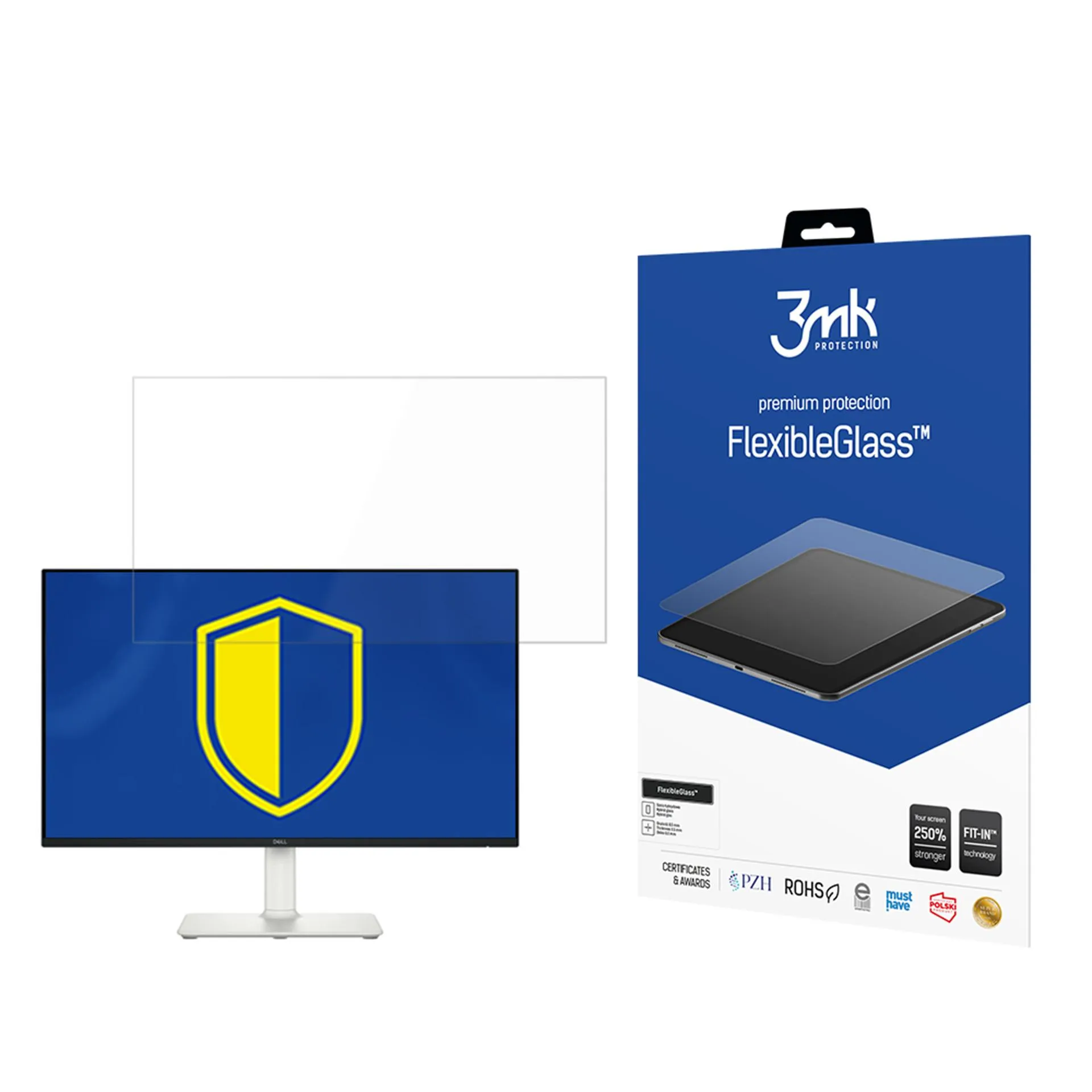 Unbreakable hybrid glass for Dell S2425HS - 3mk FlexibleGlass