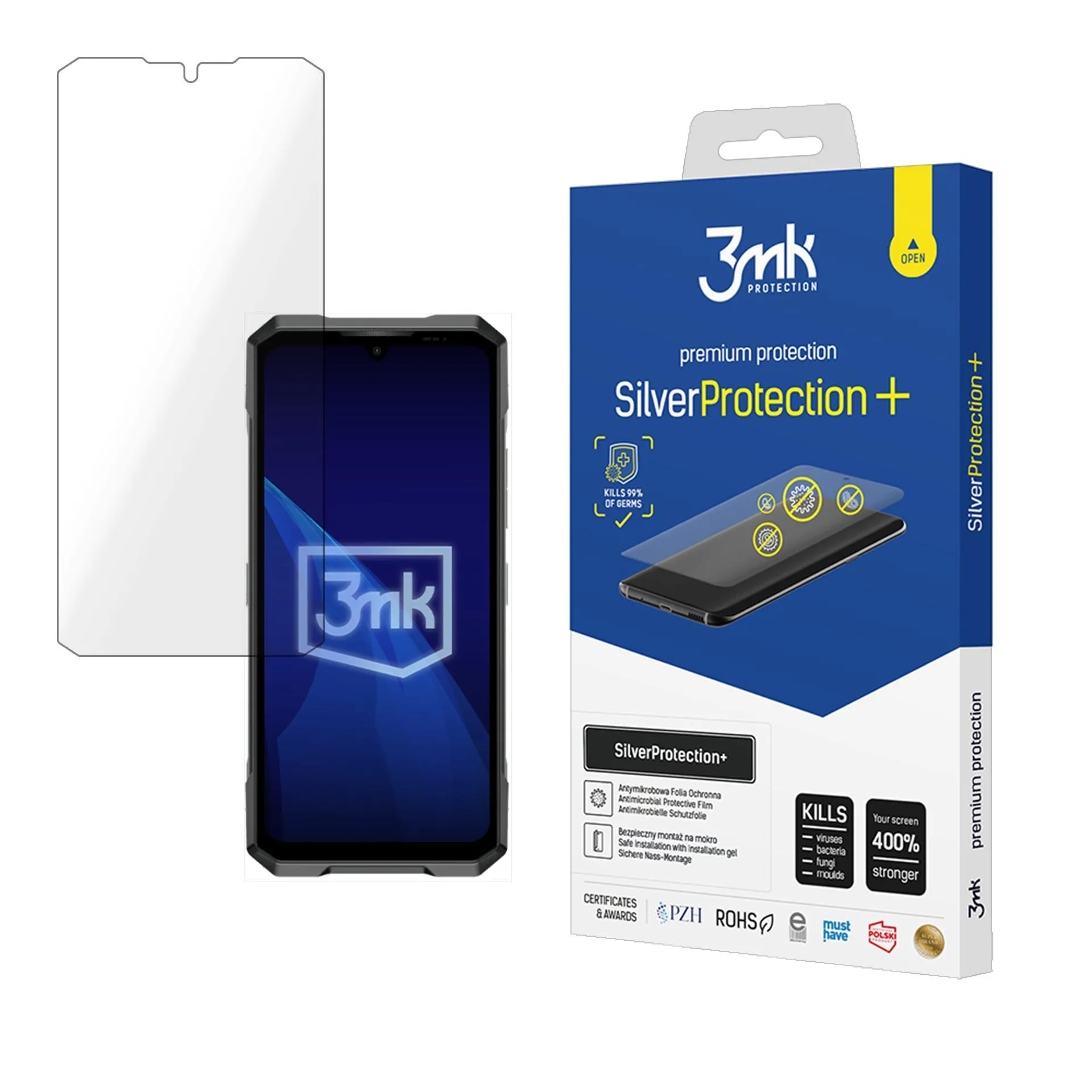 Anti-Shock Protective Film for Doogee Blade GT - 3mk SilverProtection+