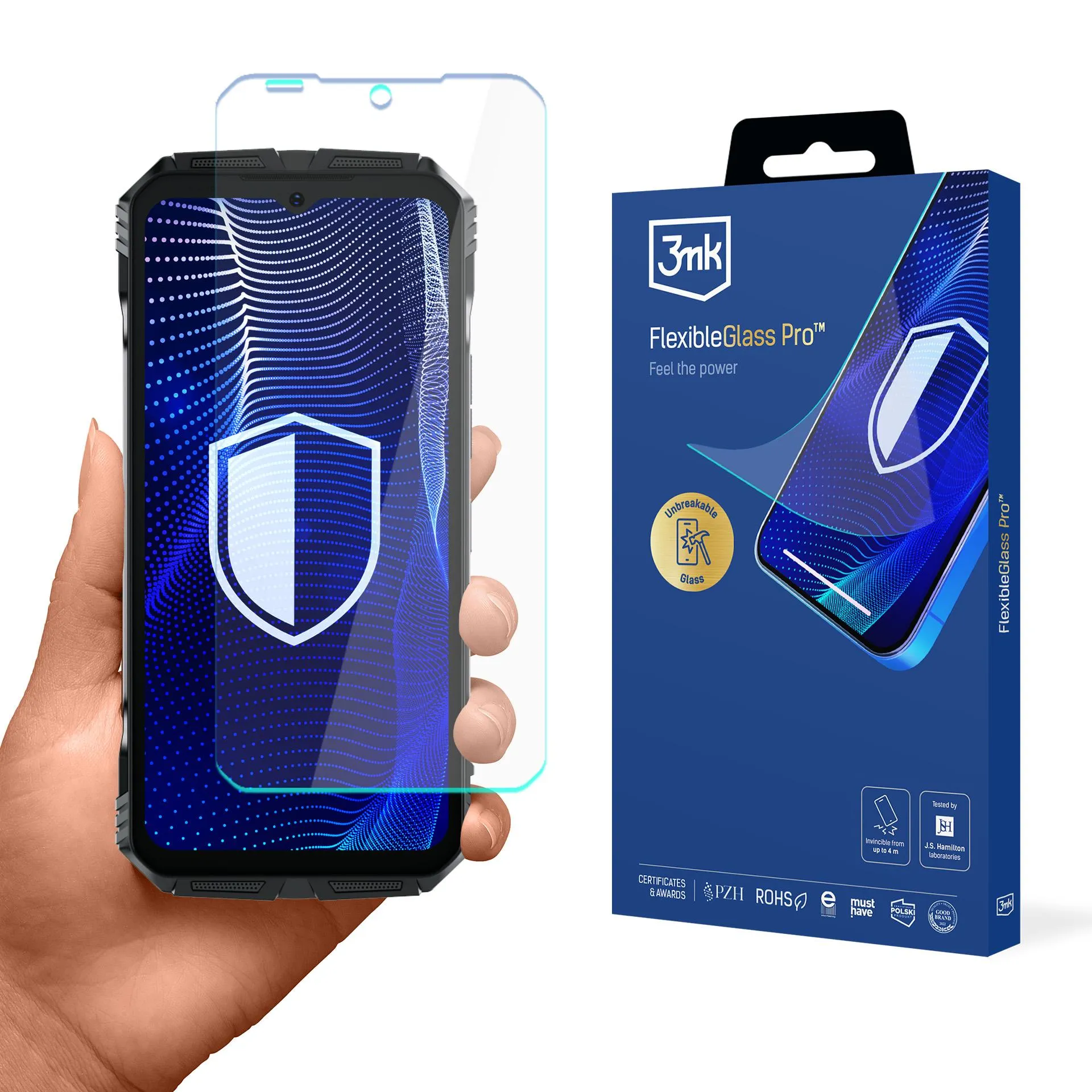 Shatterproof glass for Doogee S118 - 3mk FlexibleGlass Pro