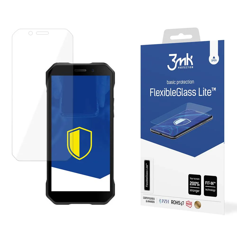 Unbreakable hybrid glass for Doogee S61 - 3mk FlexibleGlass Lite