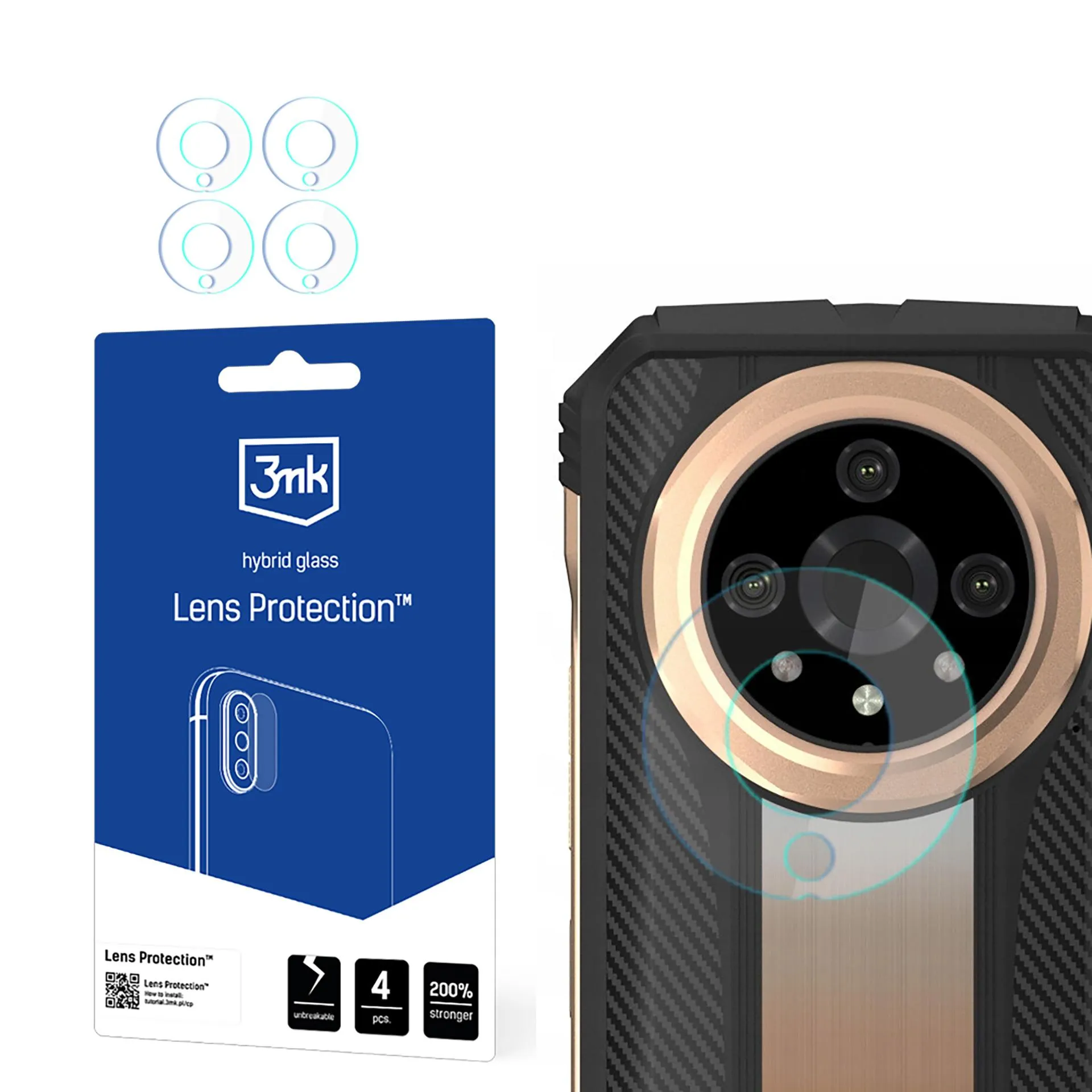 Lens glass for Doogee V31 GT - 3mk Lens Protection