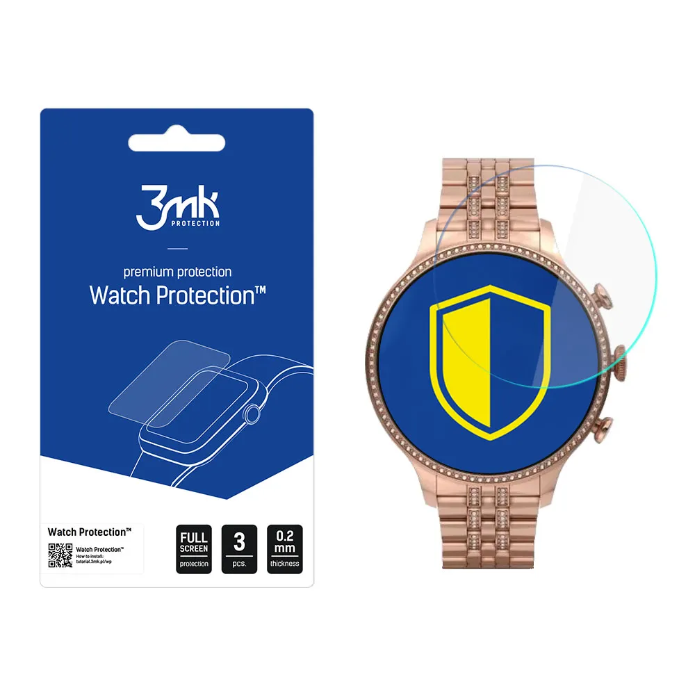 Protective glass for Fossil 6 GEN 42mm smartwatch screen - 3mk Watch Protection