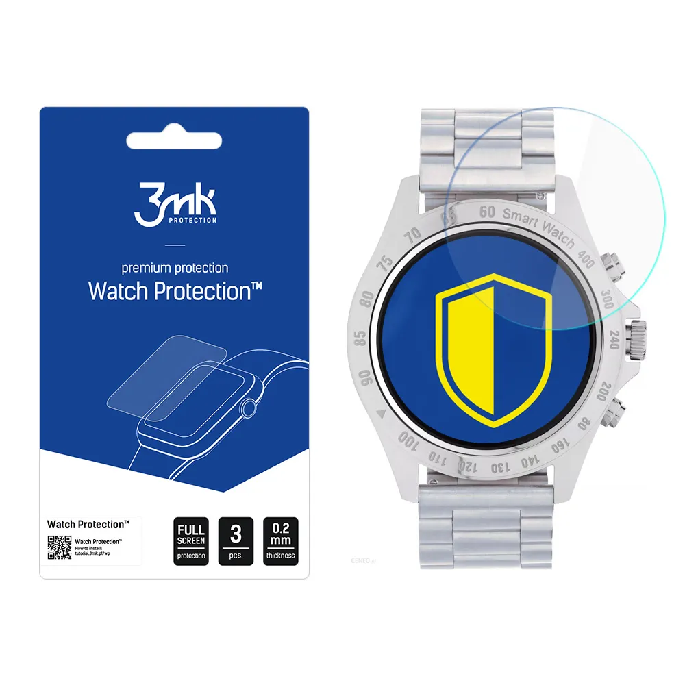 Protective glass for Garett V8 RT smartwatch screen - 3mk Watch Protection