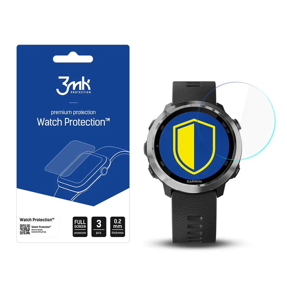 Protective glass for Garmin Forerunner 645 smartwatch screen - 3mk Watch Protection