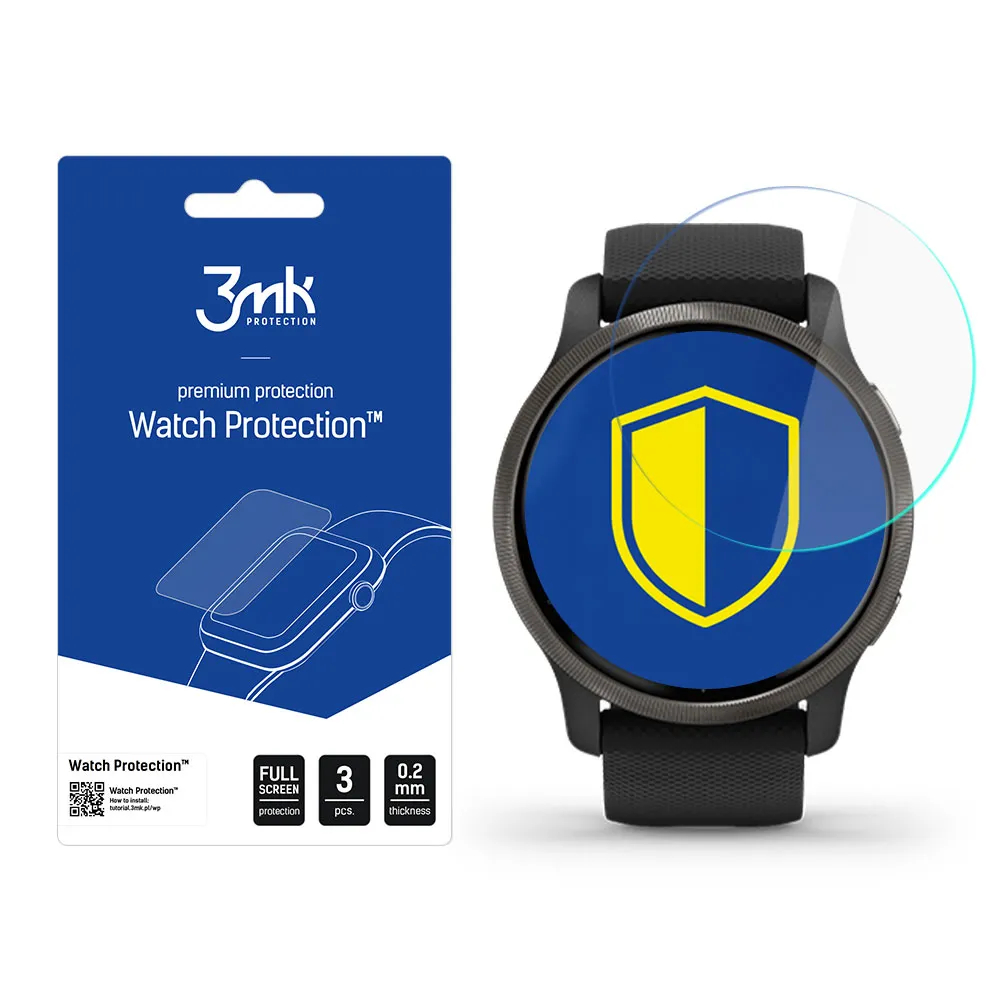 Protective screen film for smartwatch Garmin Venu 2 Plus - 3mk Watch Protection