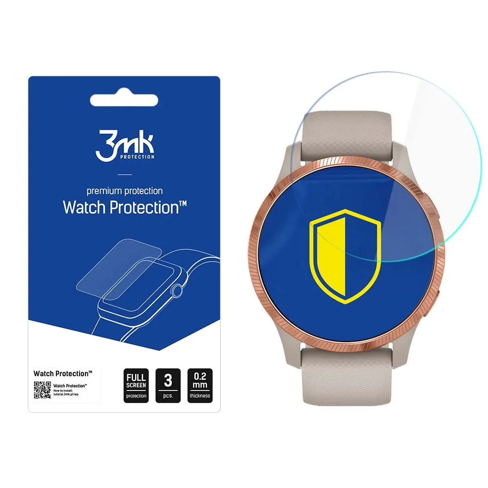 Protective screen film for smartwatch Garmin Venu - 3mk Watch Protection