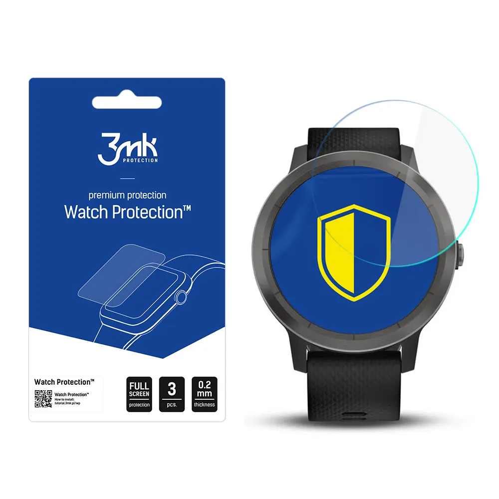 Protective glass for Garmin Vivoactive 3 smartwatch screen - 3mk Watch Protection