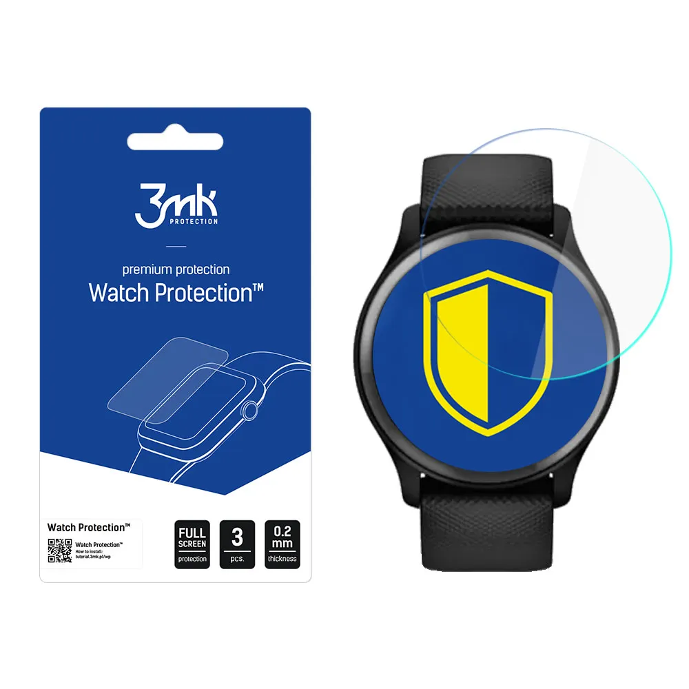 Protective screen film for smartwatch Garmin Vivomove Sport - 3mk Watch Protection