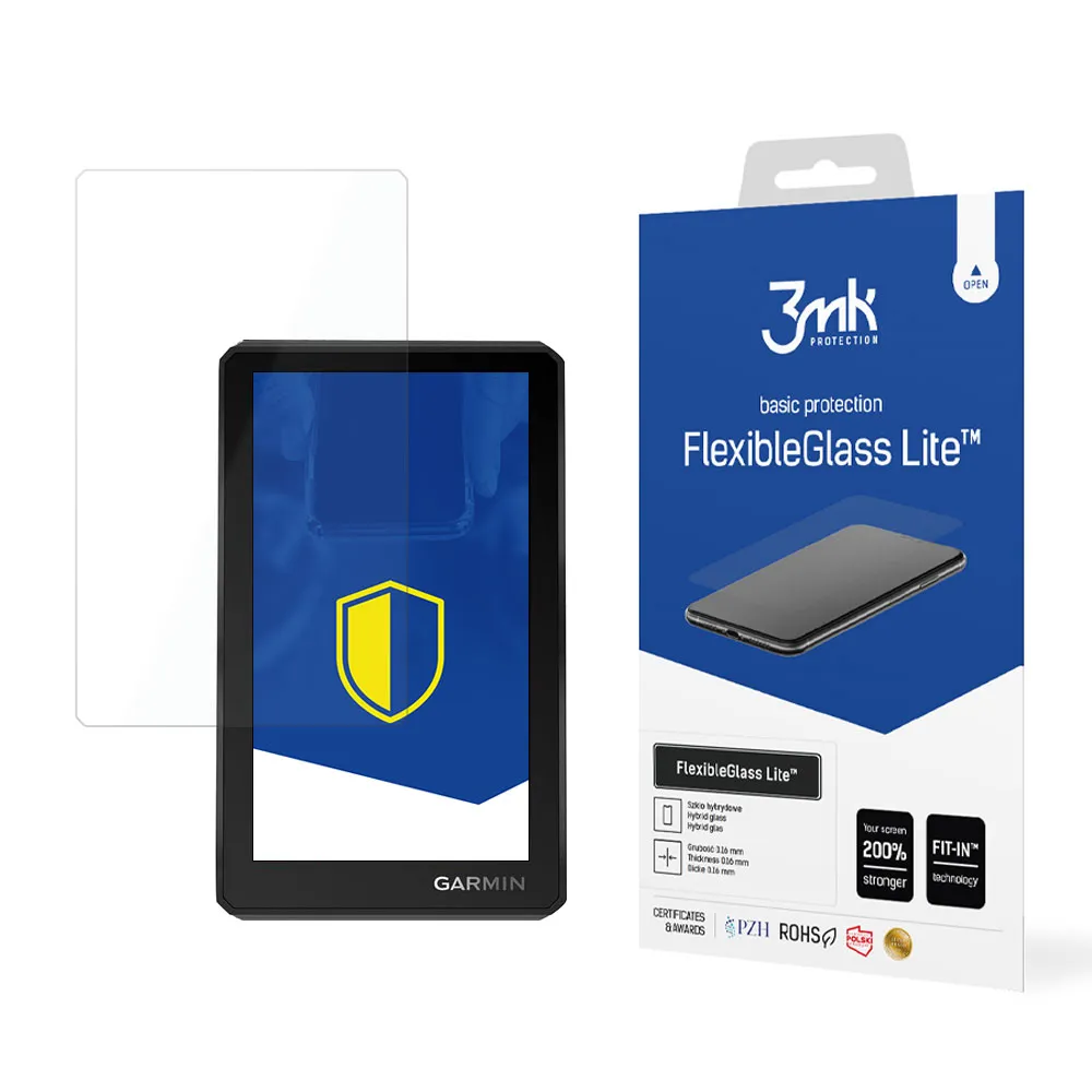 Unbreakable hybrid glass for Garmin Zumo XT - 3mk FlexibleGlass Lite
