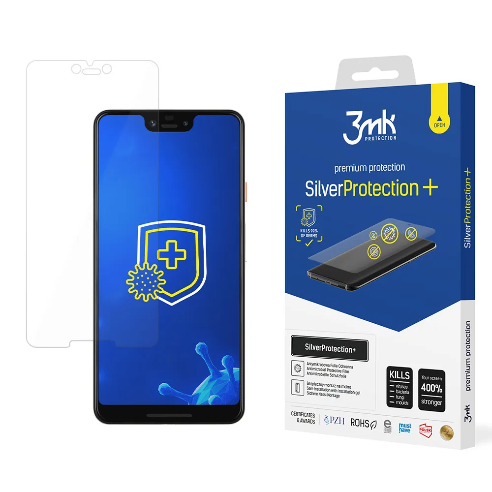 Anti-Shock Protective Film for Google Pixel 3 XL - 3mk SilverProtection+