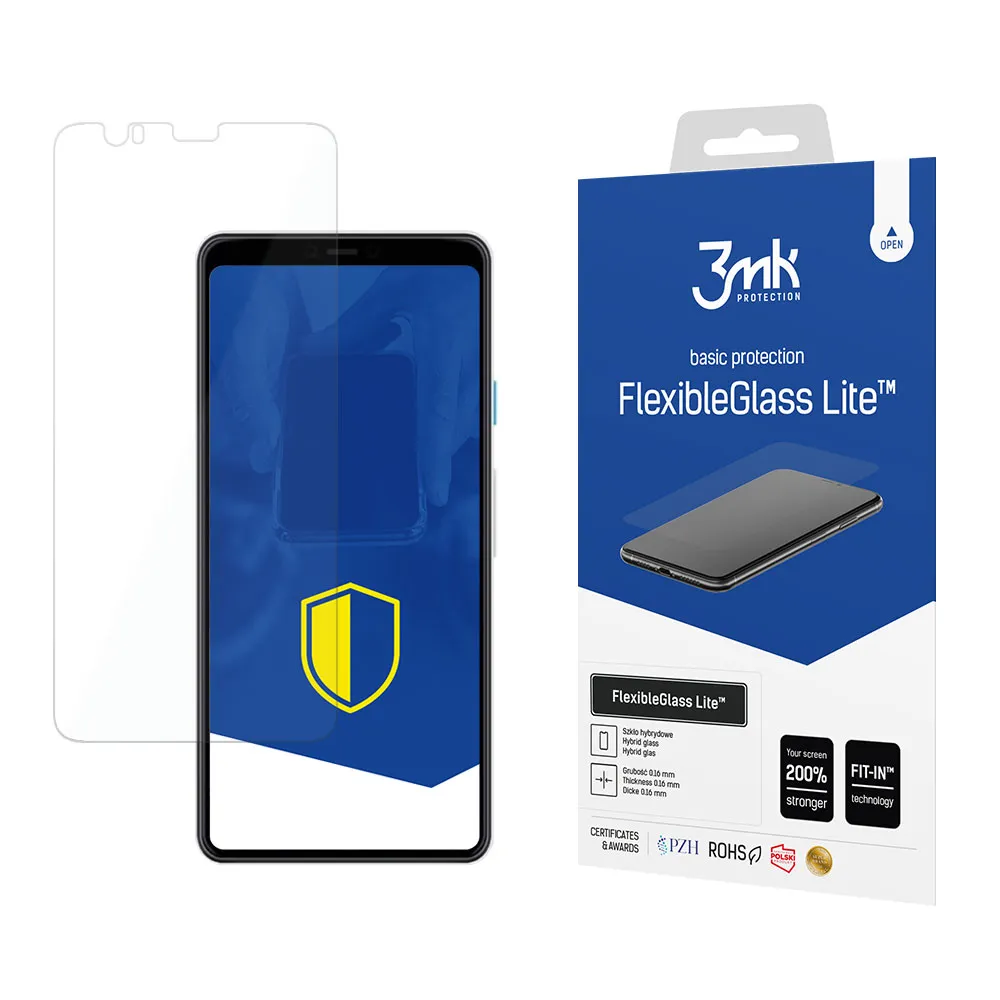 Unbreakable hybrid glass for Google Pixel 4 - 3mk FlexibleGlass Lite