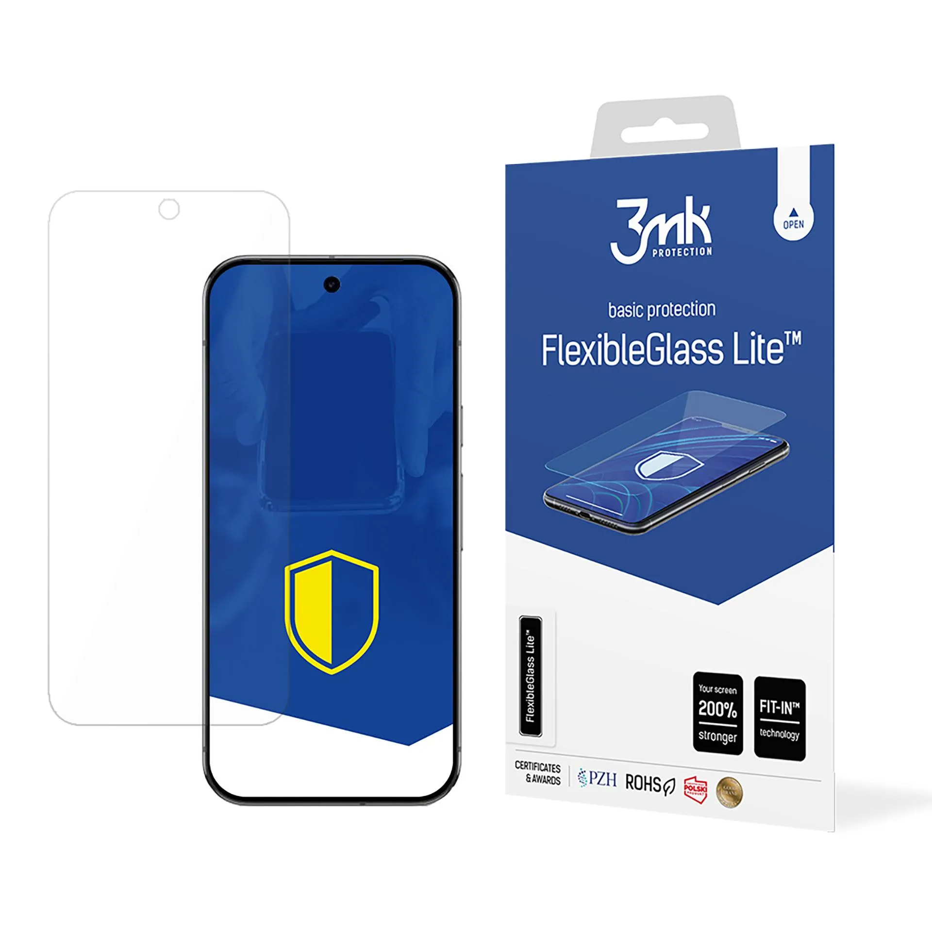 Unbreakable hybrid glass for Google Pixel 9 Pro XL - 3mk FlexibleGlass Lite