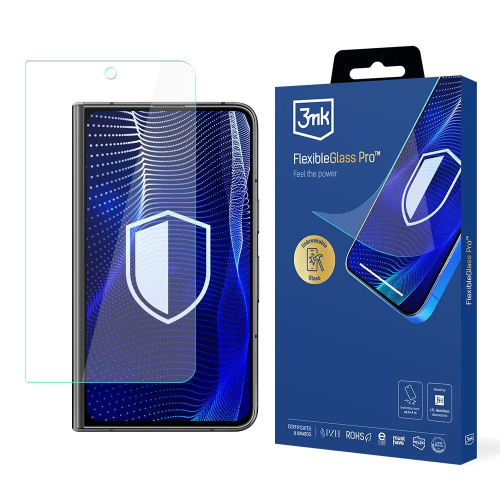 Shatterproof glass for Google Pixel Fold (front) - 3mk FlexibleGlass Pro