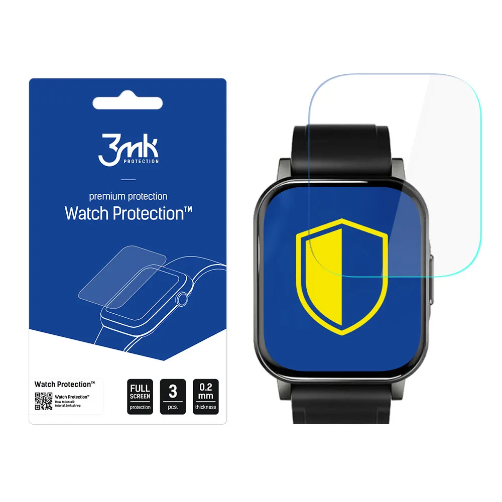 Protective screen film for smartwatch Haylou LS02 - 3mk Watch Protection