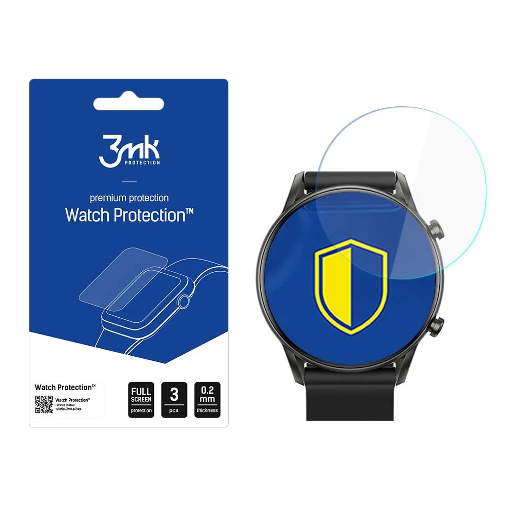 Protective screen film for smartwatch HAYLOU RT2 - 3mk Watch Protection