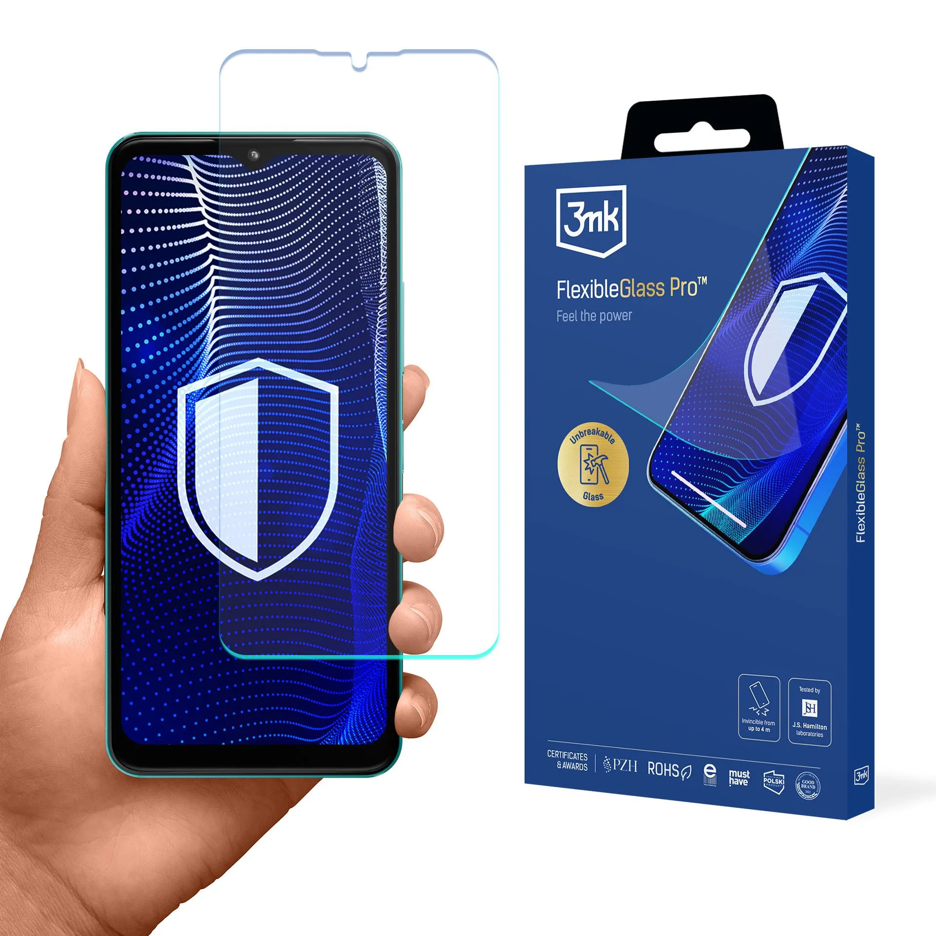 Shatterproof glass for HMD Aura 2 - 3mk FlexibleGlass Pro