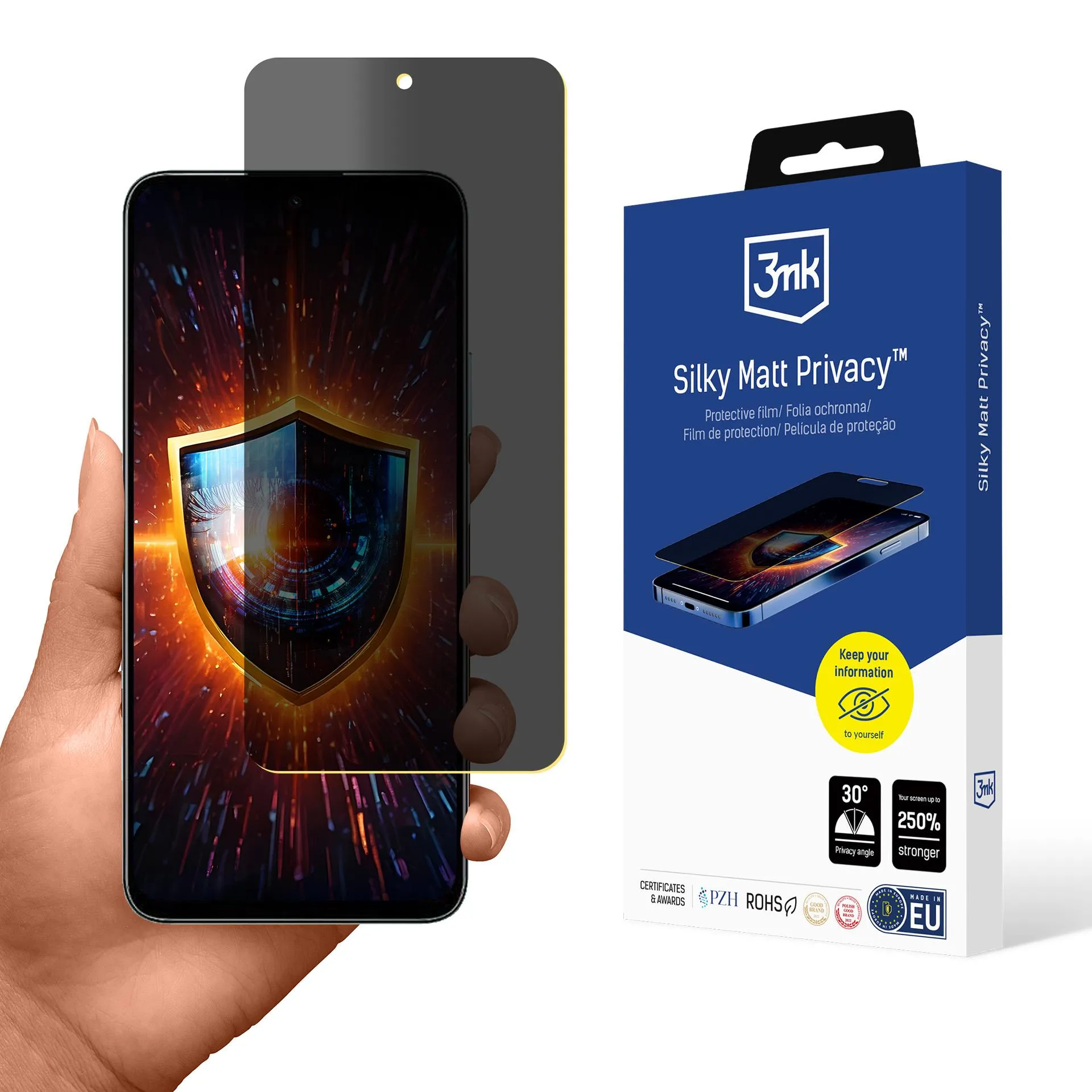 Privacy film for Honor Play 8T - 3mk Silky Matt Privacy