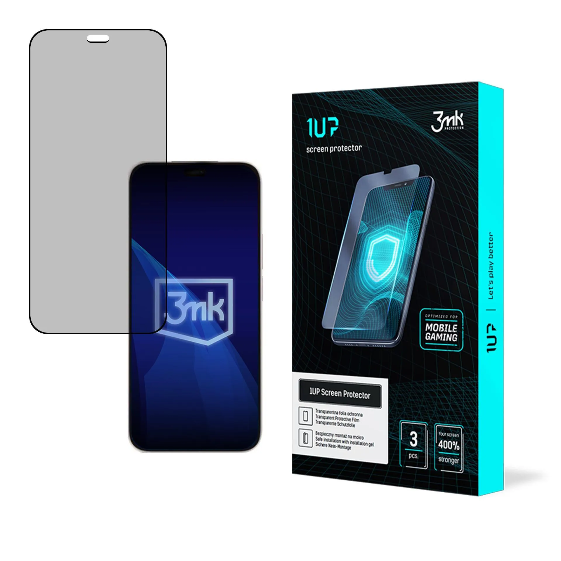 Protective film for Honor Play 8T Pro - 3mk 1UP screen protector (3 pieces)