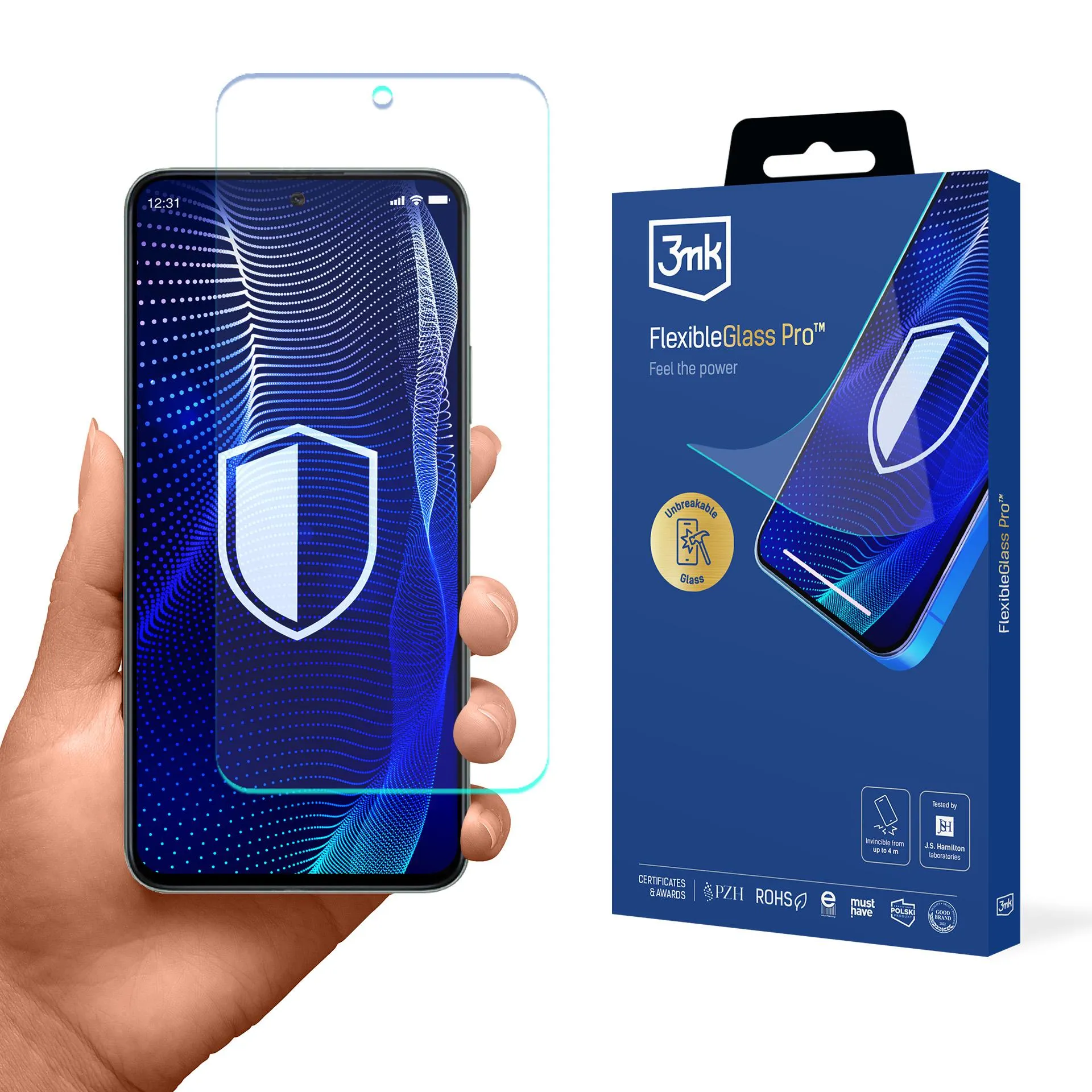 Shatterproof glass for Honor Play 9T 5G - 3mk FlexibleGlass Pro