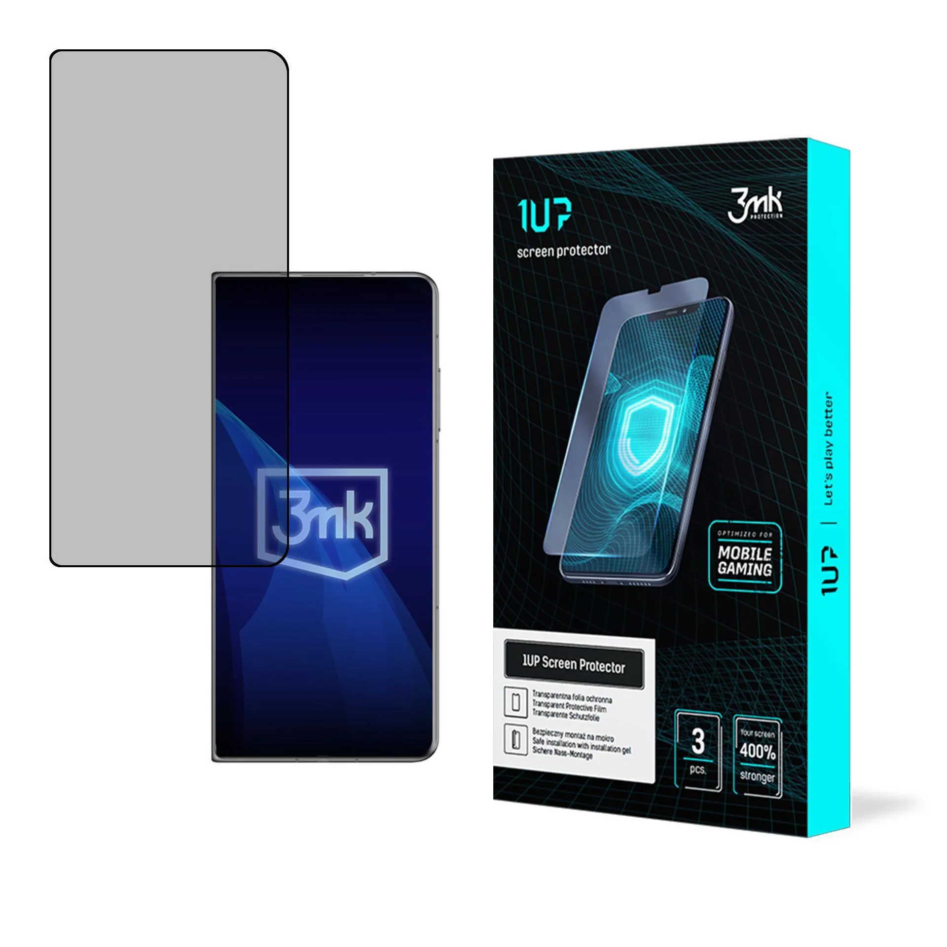Protective film for Honor V2 Porsche Design - 3mk 1UP screen protector (3 pieces)