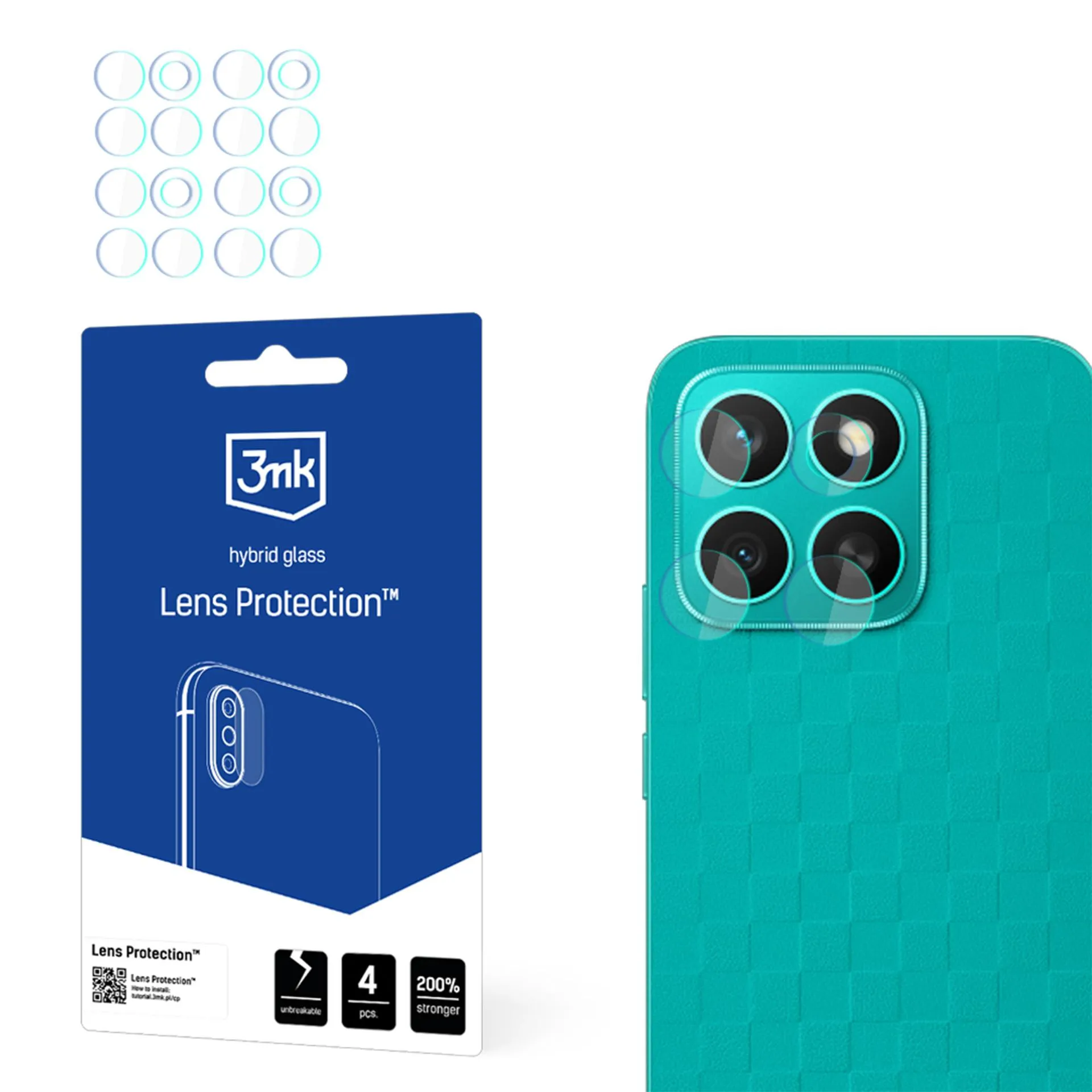Lens glass for Honor X8c - 3mk Lens Protection