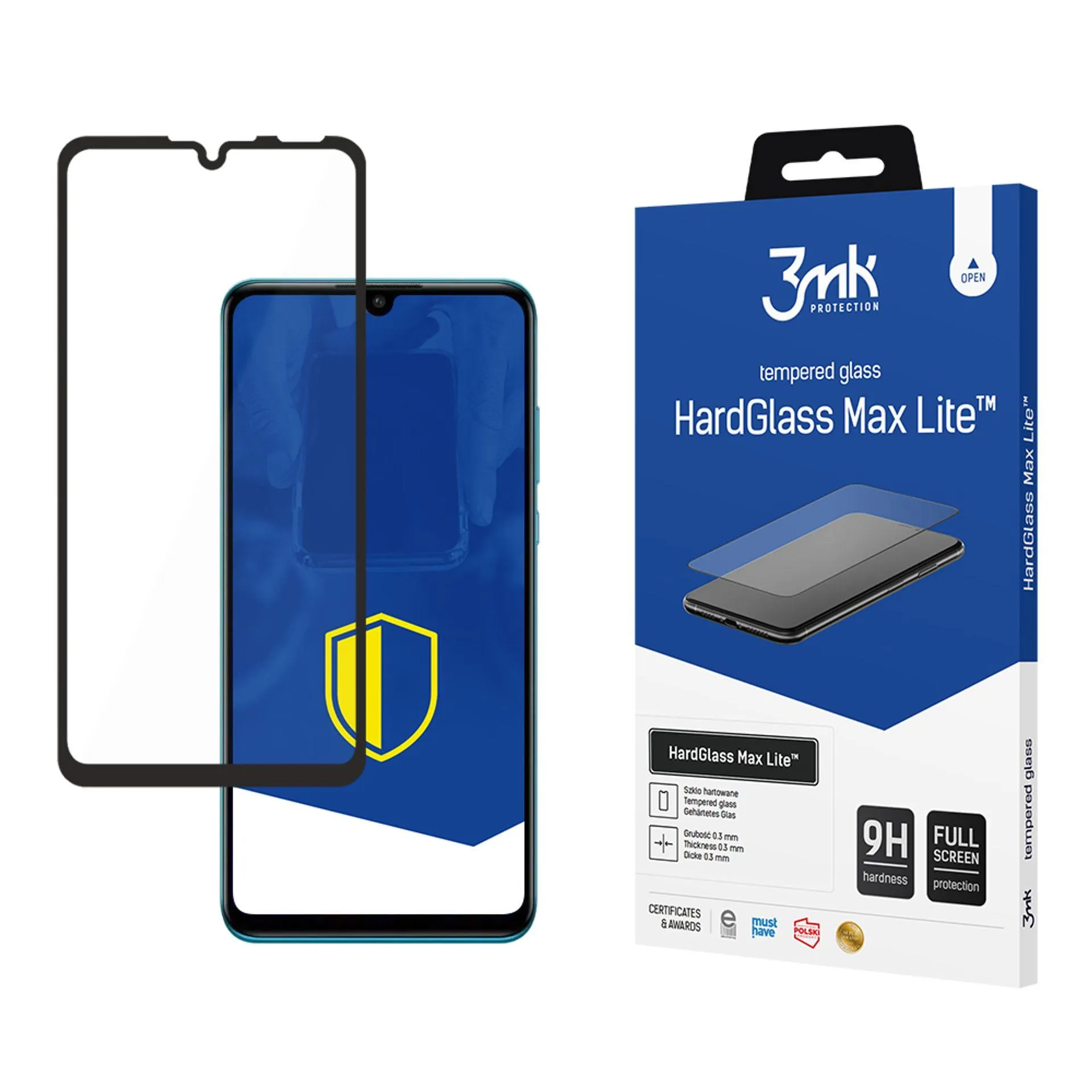 Tempered glass for Huawei P30 Lite - 3mk HardGlass Max Lite