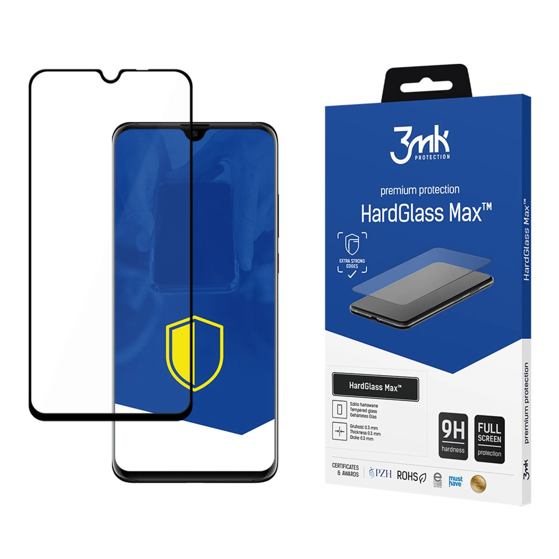 Reinforced tempered glass for Huawei P30 Pro - 3mk HardGlass Max